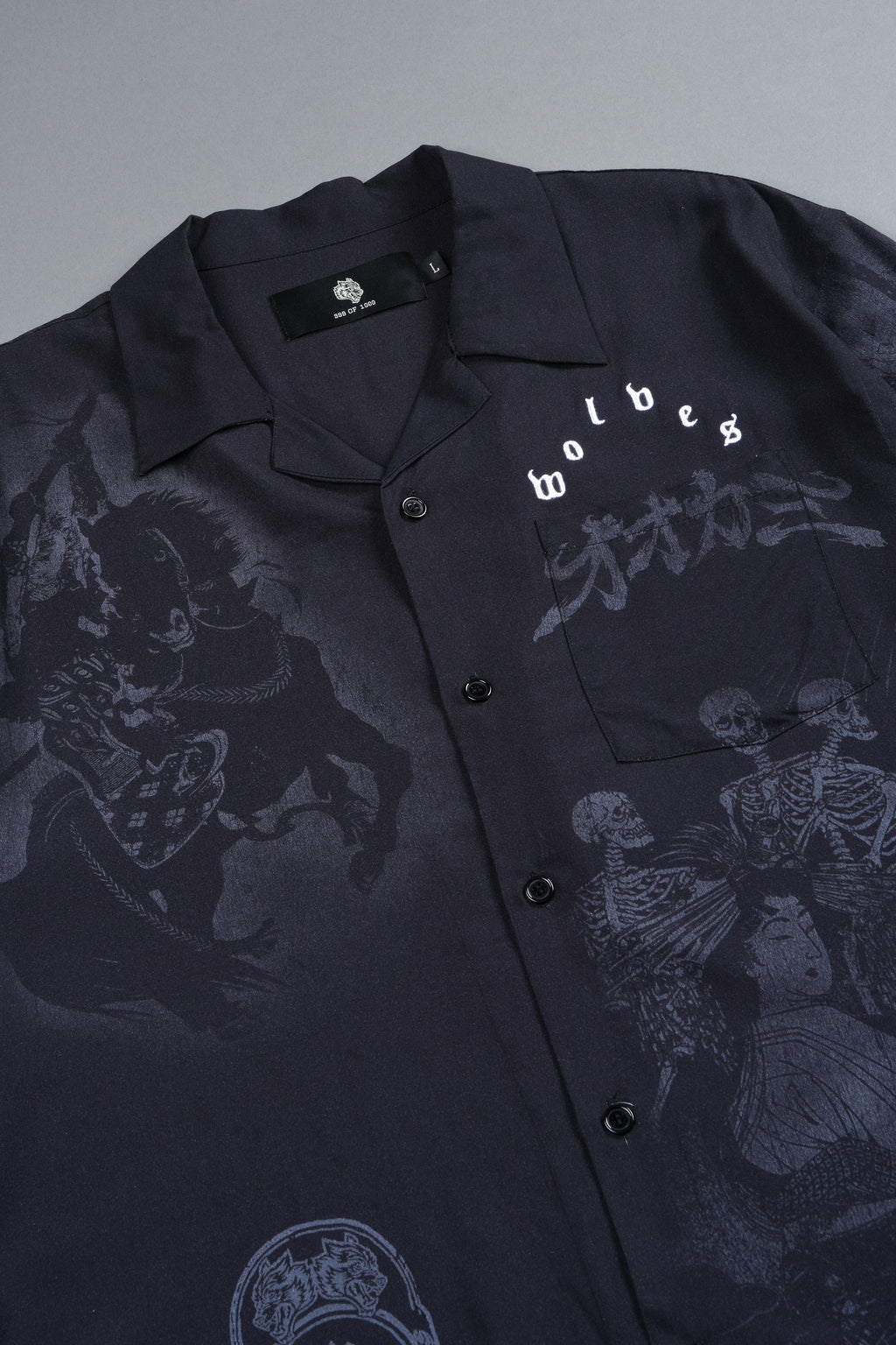 Ronin'S Lament Romero Mid Length Button Up in Black — imagem 9