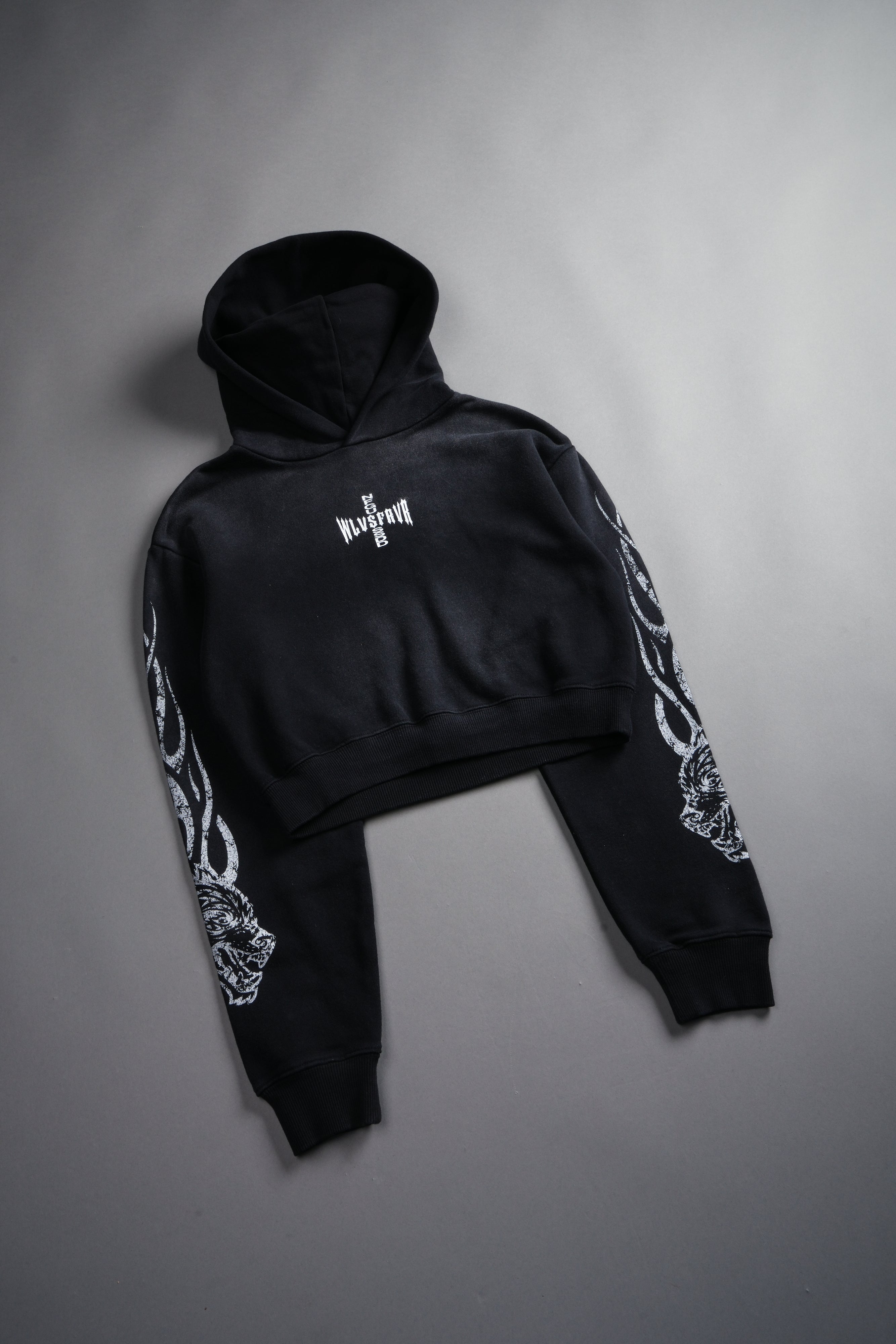 Finite Flame "Rose" She Hoodie in Black Drift Wash — imagem 6