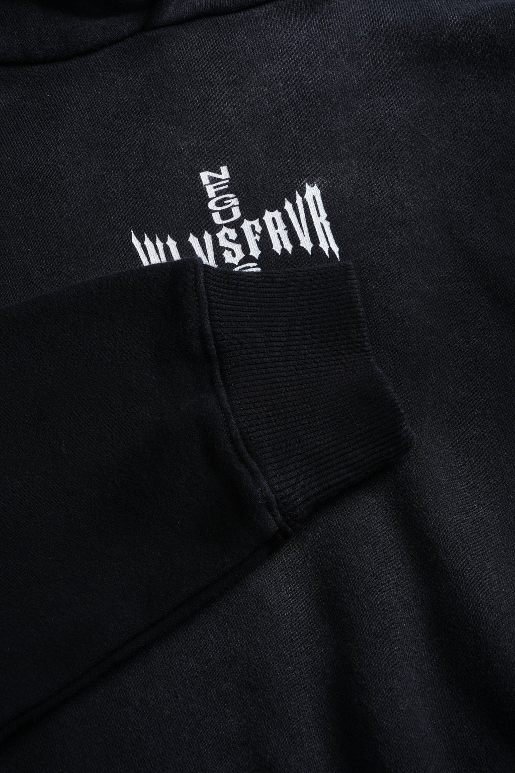 Finite Flame "Rose" She Hoodie in Black Drift Wash — imagem 8