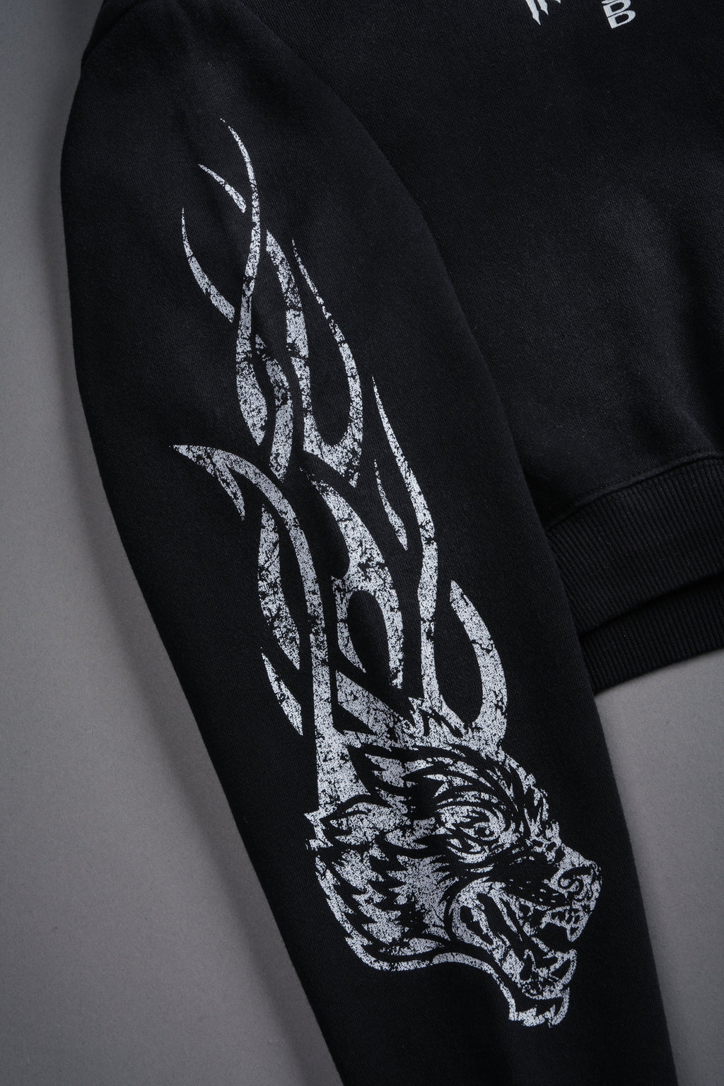 Finite Flame "Rose" She Hoodie in Black Drift Wash — imagem 9
