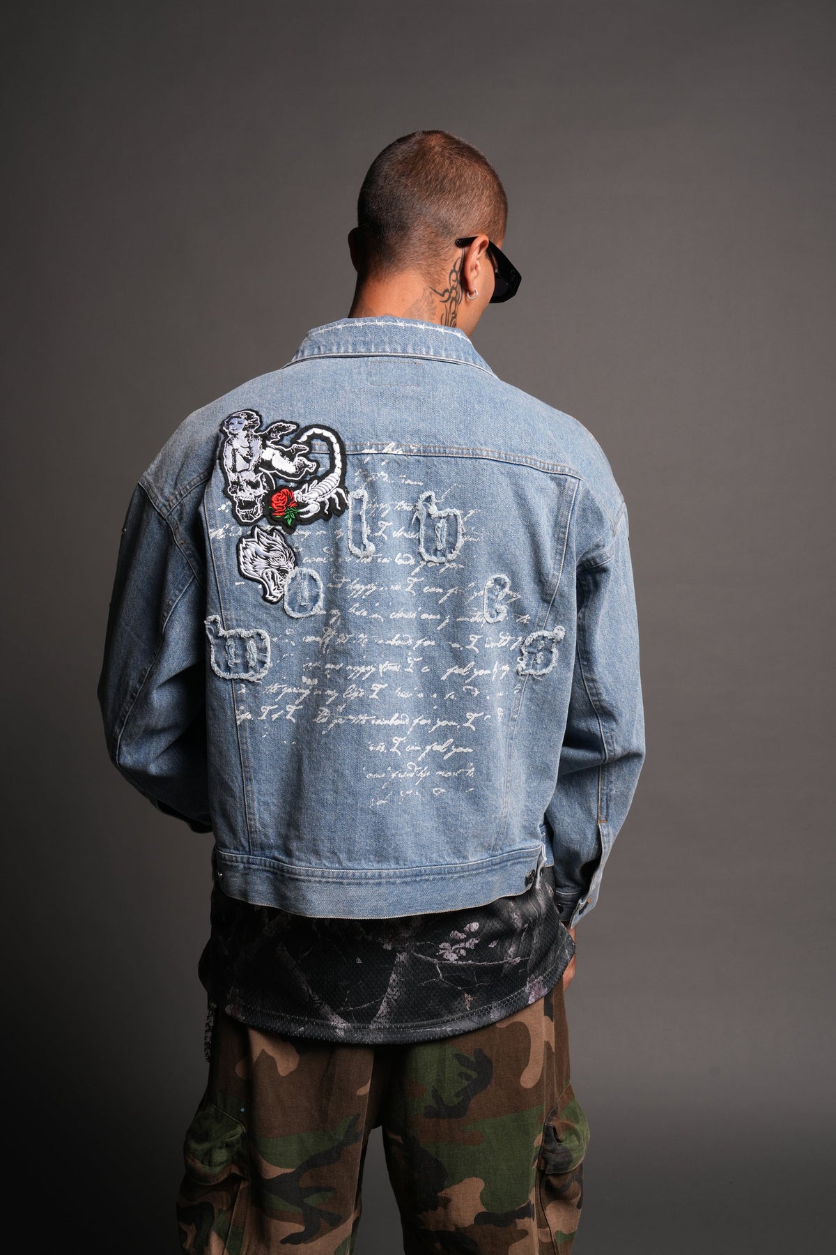 Wolves Heritage Jax Denim Jacket In Light Wash - imagem 2