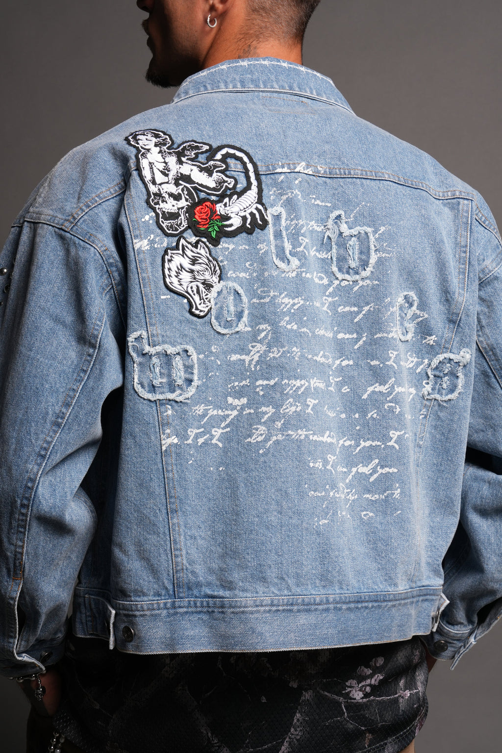 Wolves Heritage Jax Denim Jacket In Light Wash - imagem 8