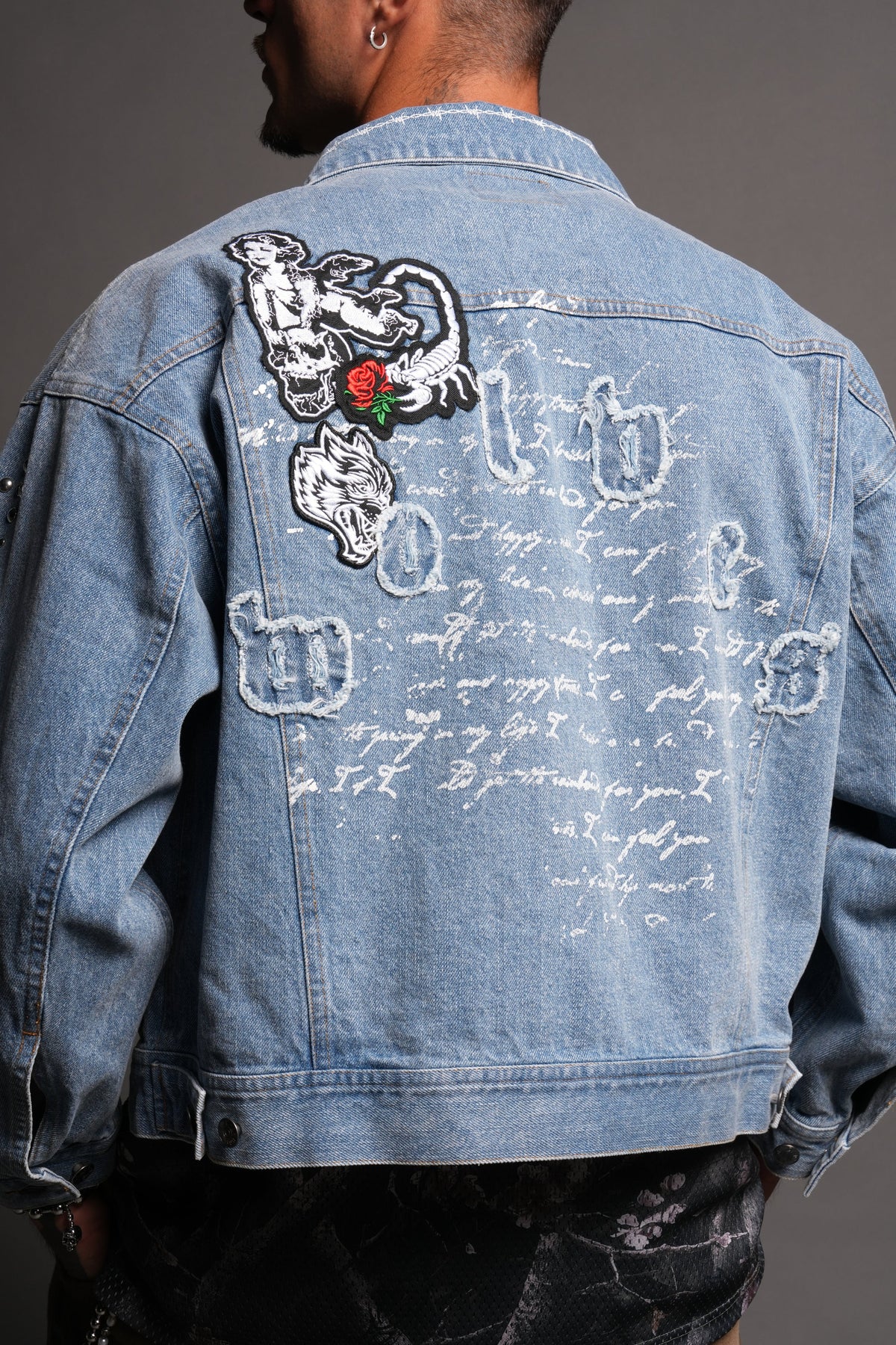 Wolves Heritage Jax Denim Jacket In Light Wash - imagem 8