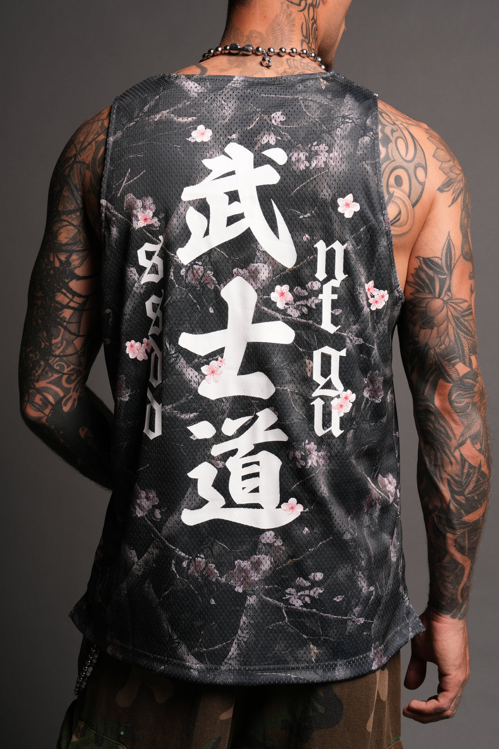 Shadow Blossom Reversible Bball Jersey In Slate Gray / All Of Us Camo - imagem 8