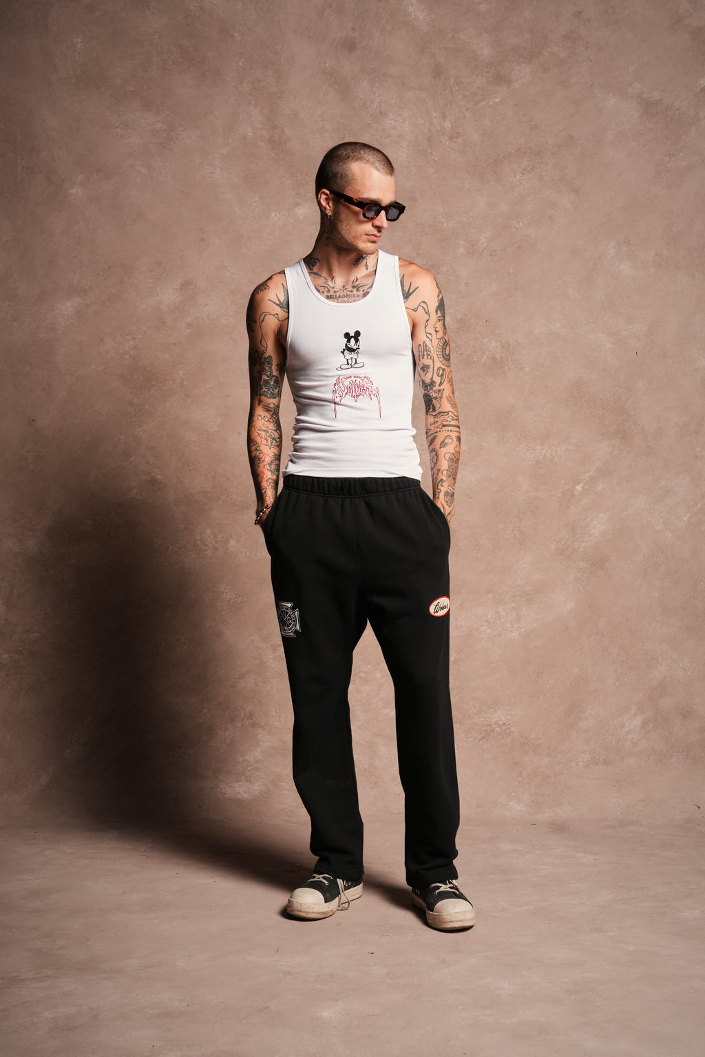 Written On Stone Bigelow Sweat Pants in Black