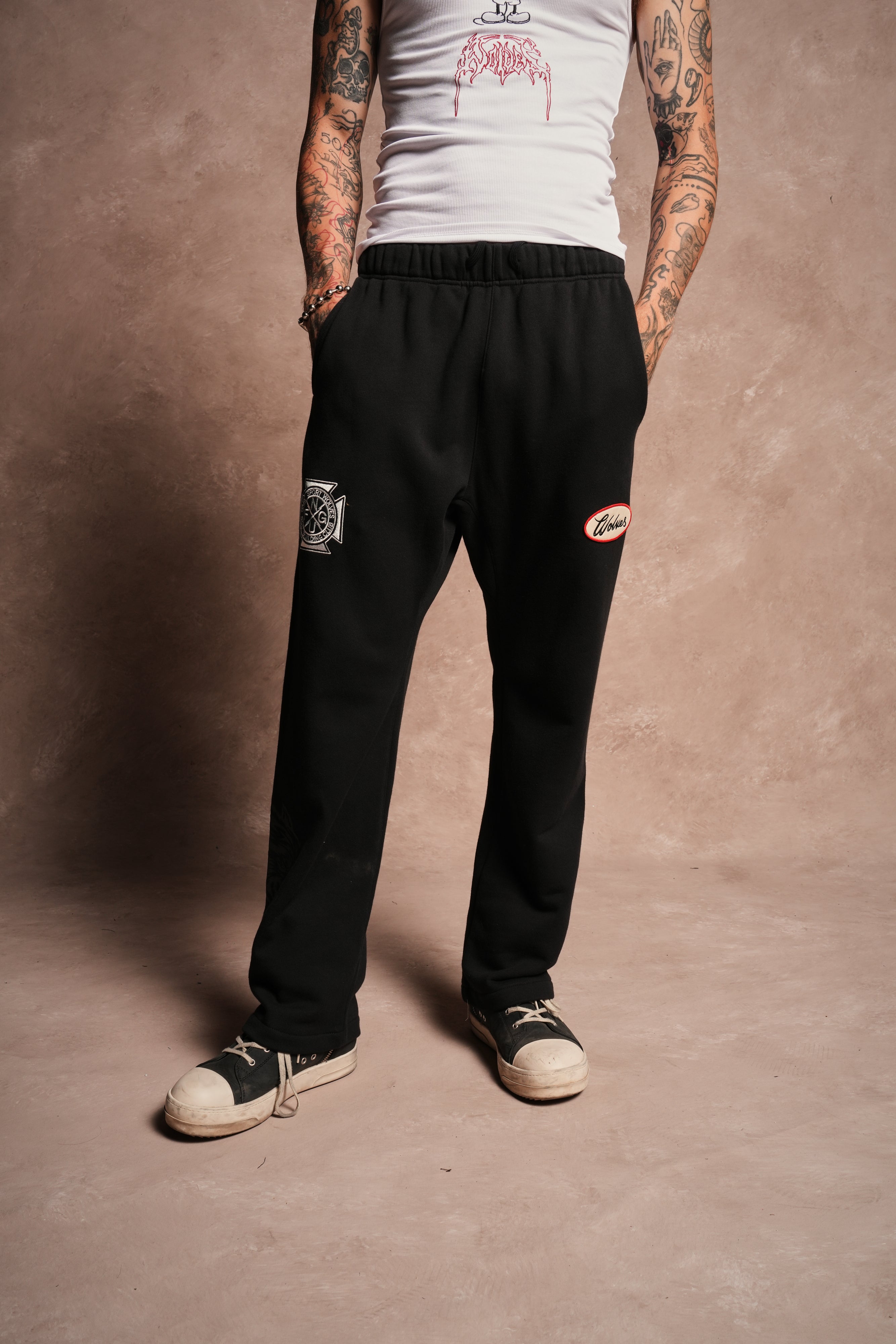 Written On Stone Bigelow Sweat Pants in Black