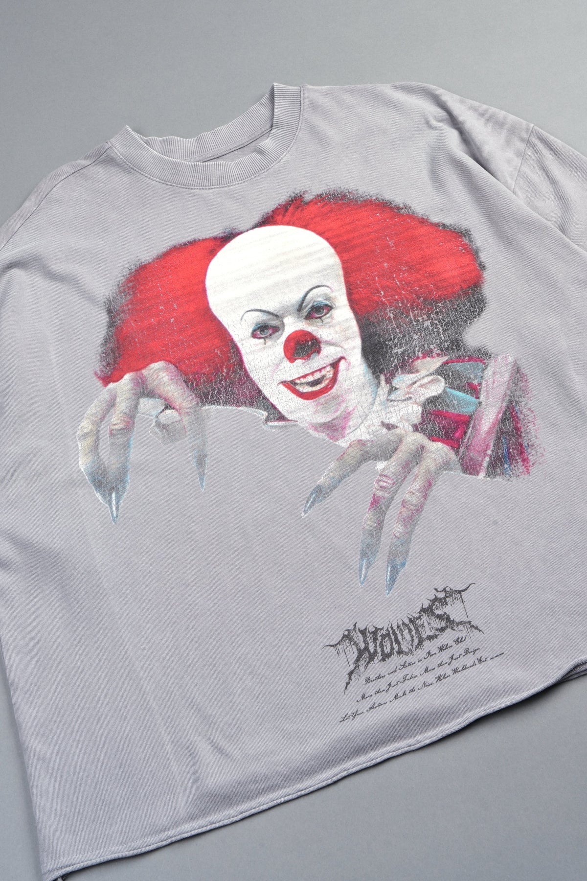 Pennywise Premium Raw Hem Box Cut Tee In Dove Gray