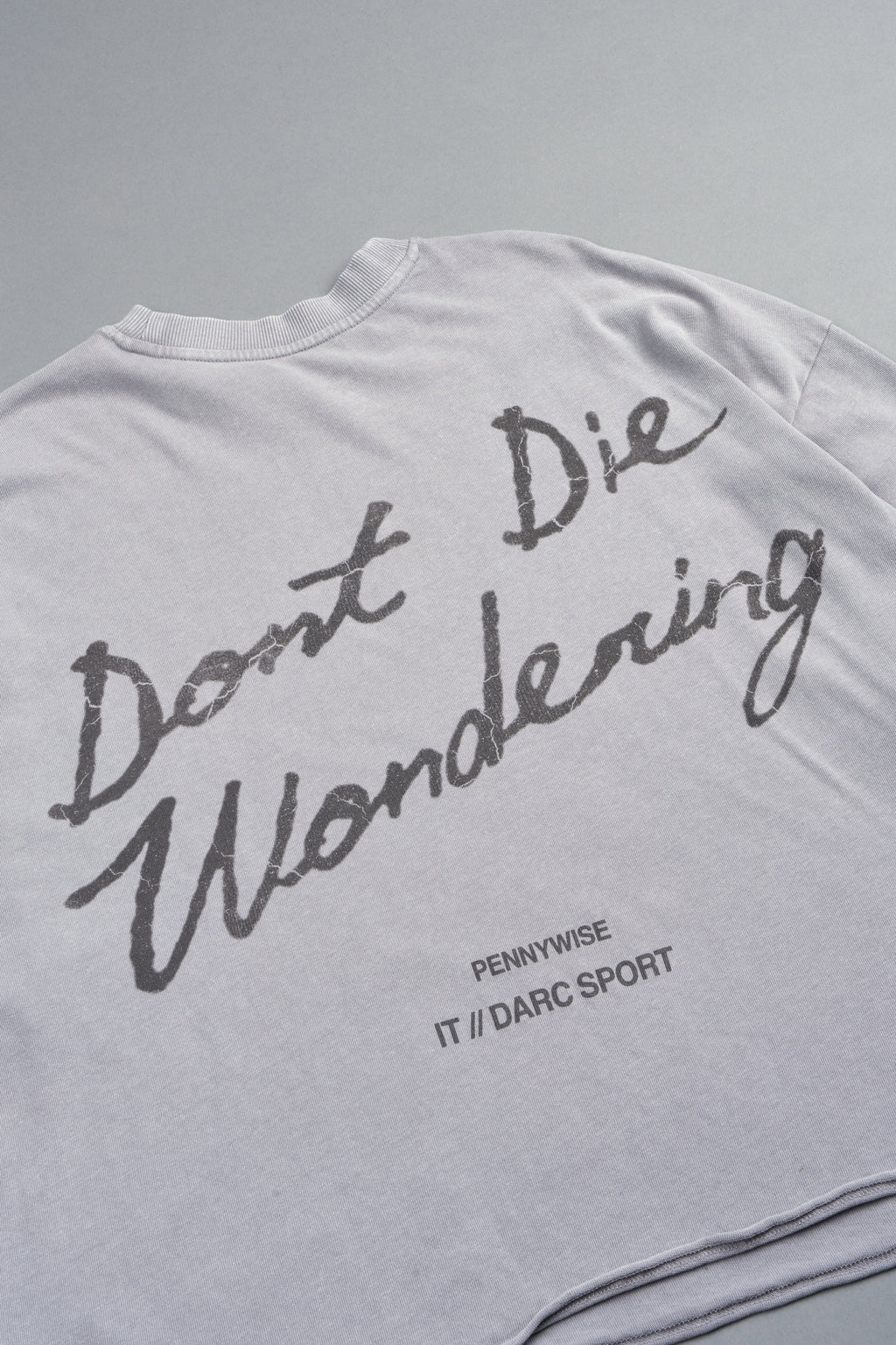 Pennywise Premium Raw Hem Box Cut Tee In Dove Gray