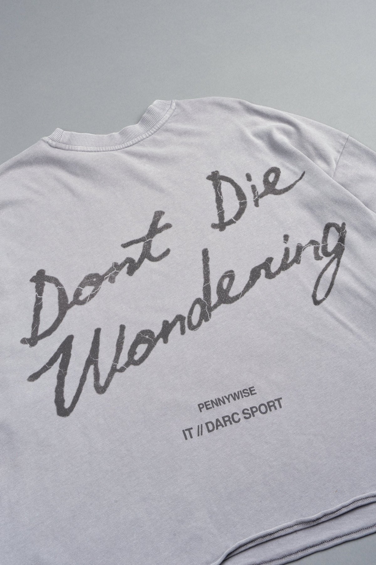 Pennywise Premium Raw Hem Box Cut Tee In Dove Gray