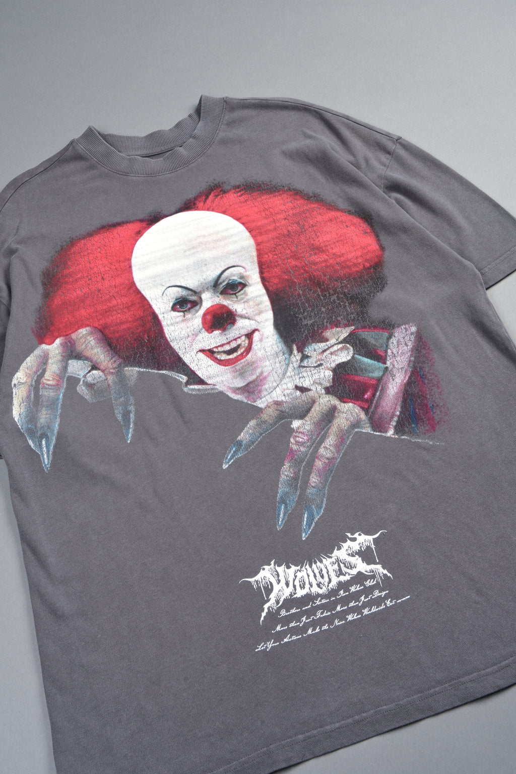 Pennywise Premium Oversized Tee In Slate Gray