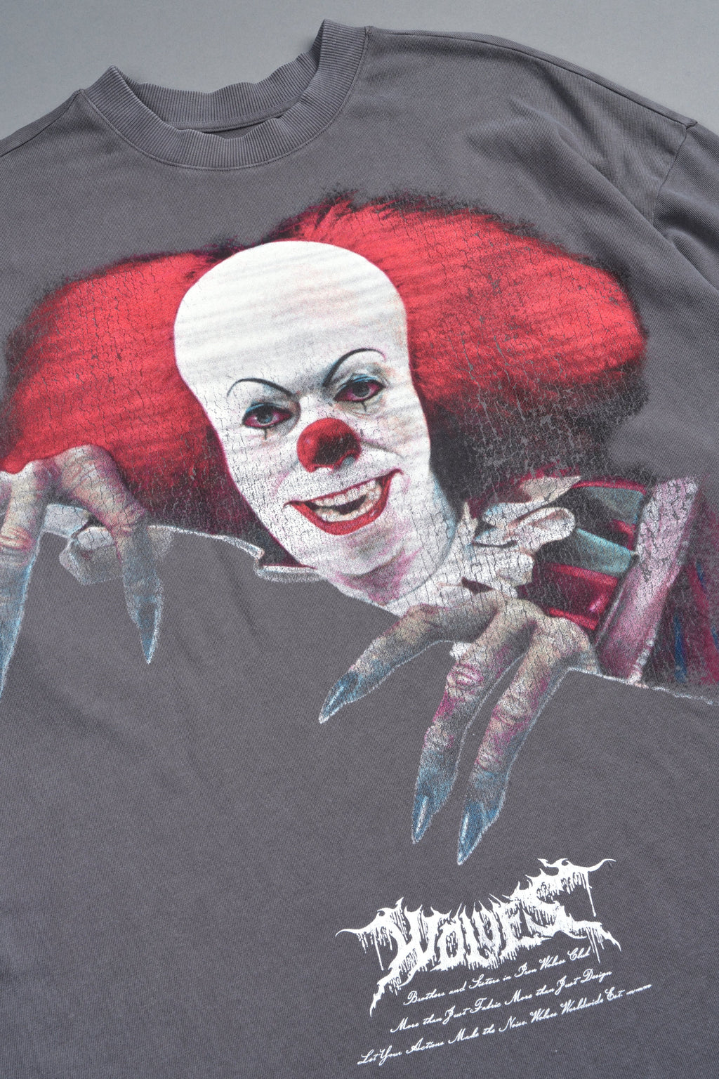 Pennywise Premium Oversized Tee In Slate Gray