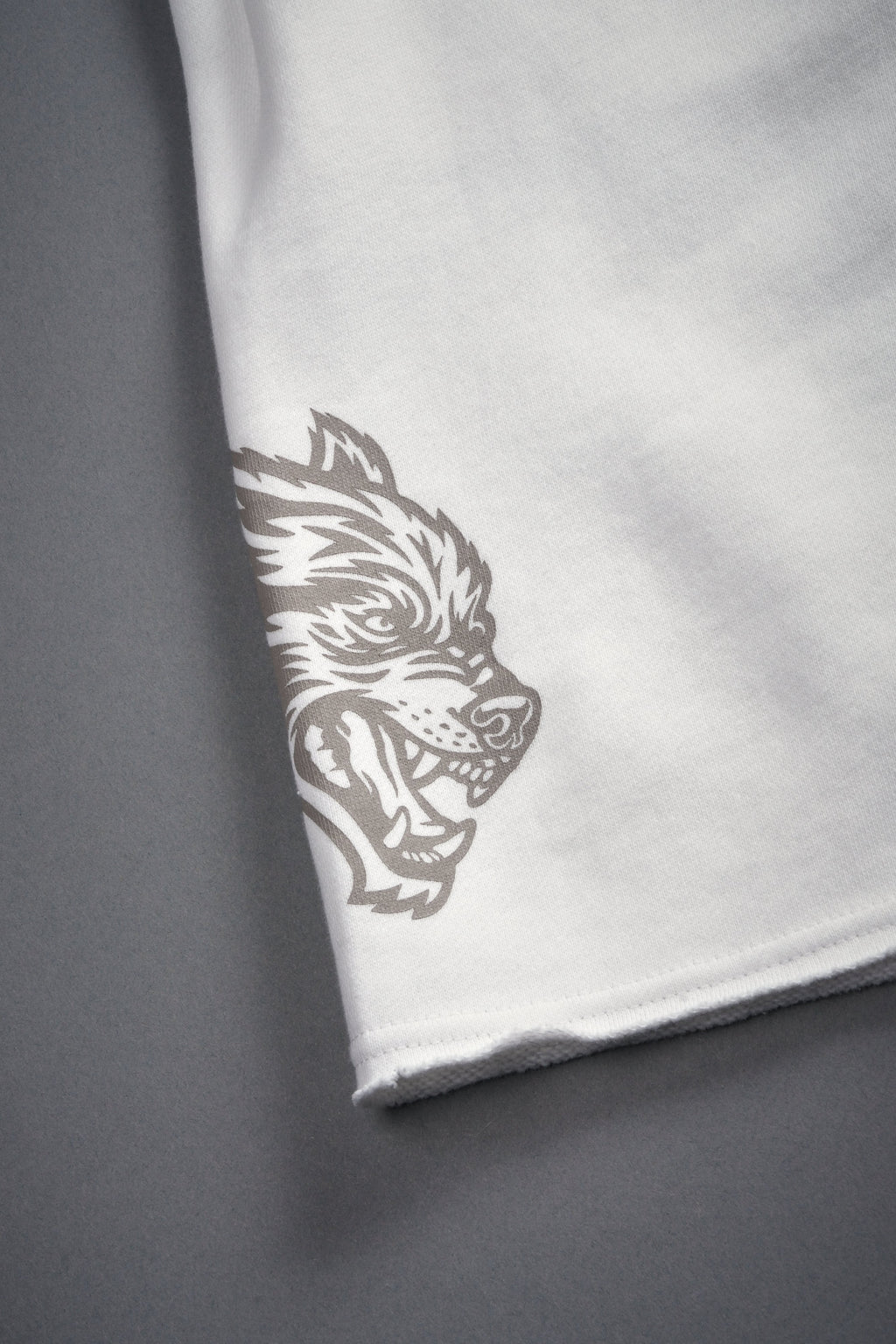 Loyalty Frvr Raw Hem Oversized Post Lounge Sweat Shorts in Cream — imagem 10