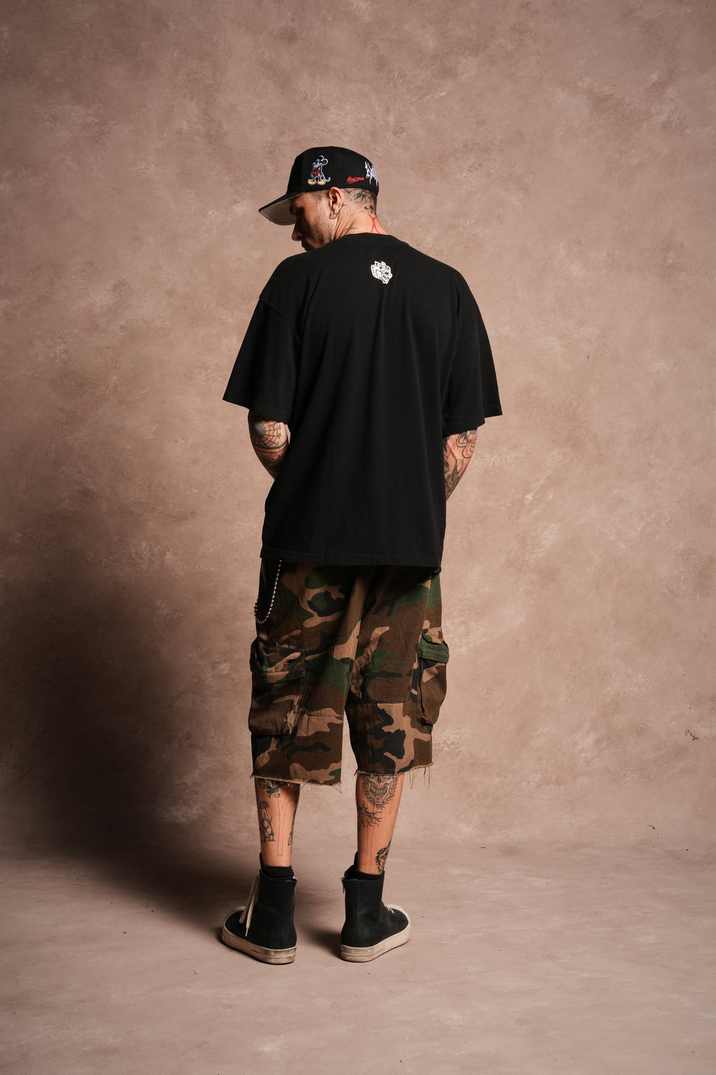 Mickey Mouse Hesh Premium Oversized Tee in Black