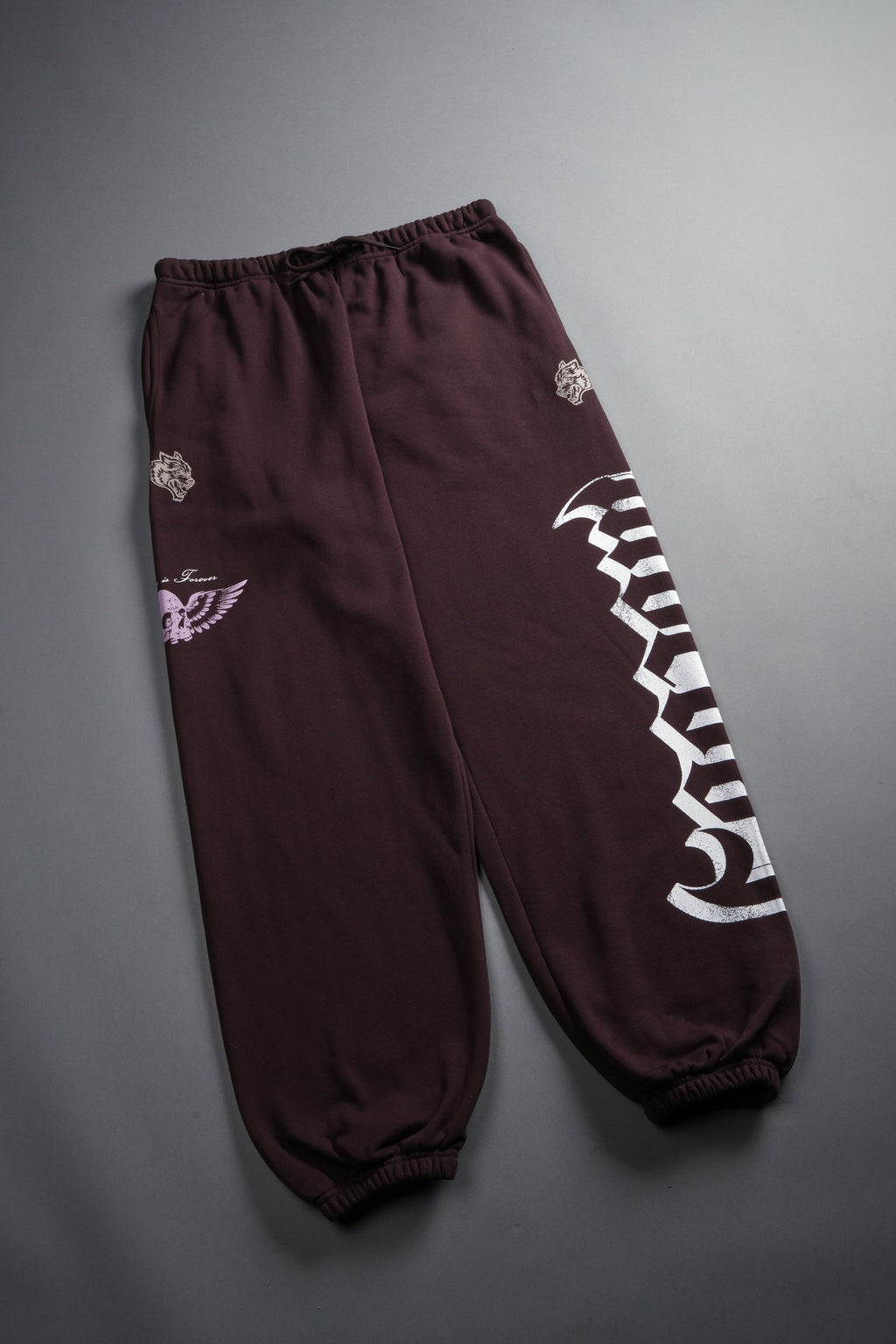 Free Will V2 Lightweight Lounger Sweat Pants in Darc Garnet — imagem 7