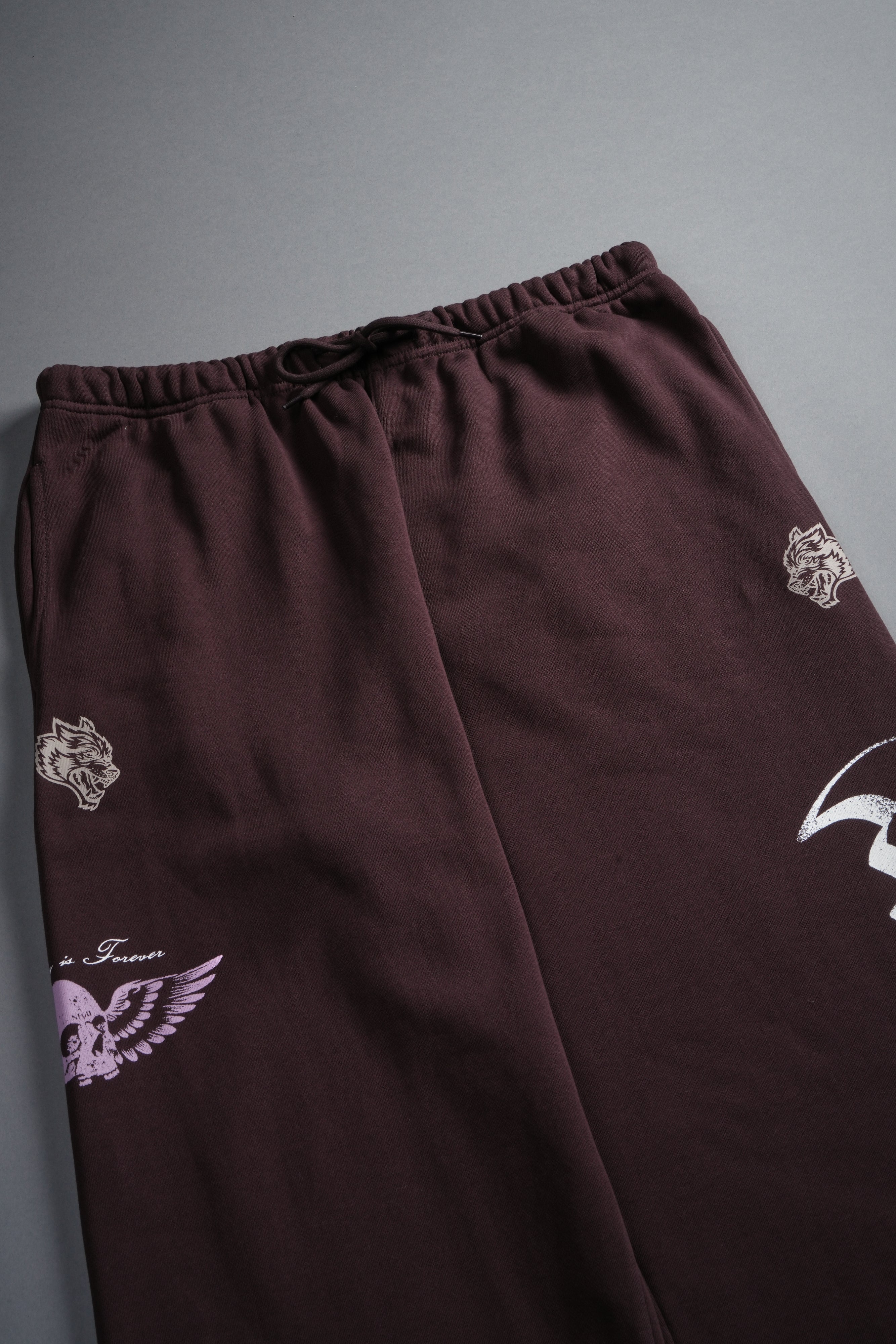 Free Will V2 Lightweight Lounger Sweat Pants in Darc Garnet — imagem 8