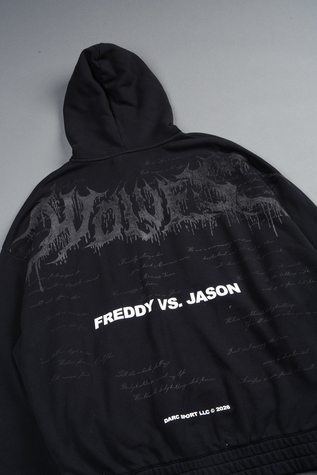Freddy Vs Jason Chambers Zip Hoodie In Black