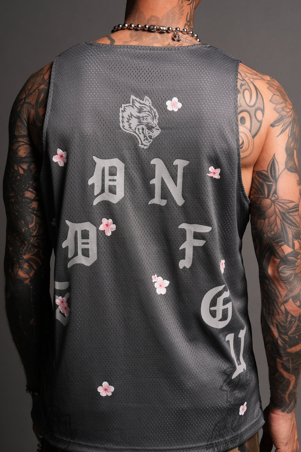 Shadow Blossom Reversible Bball Jersey In Slate Gray / All Of Us Camo - imagem 16