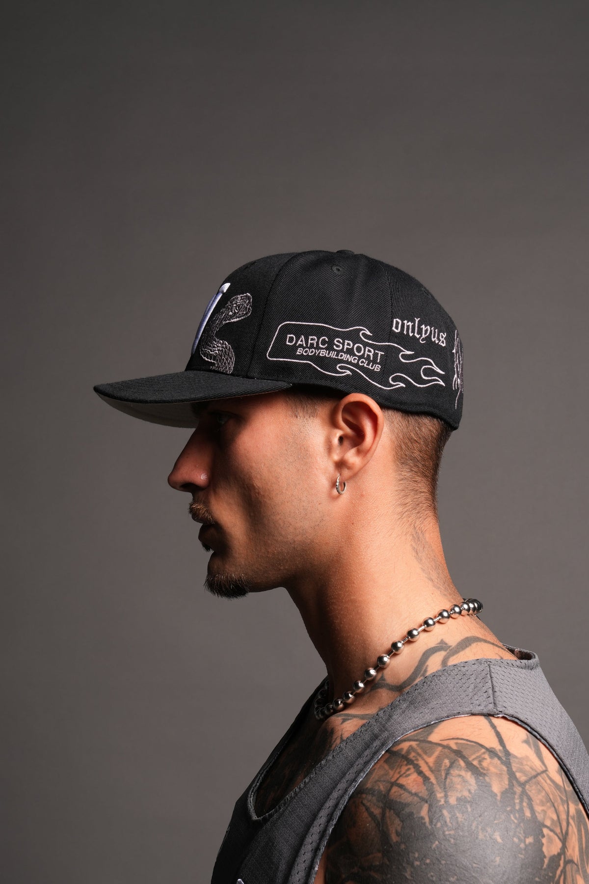 Darc Sport Icons Fitted Cap In Black/Wolf Gray - imagem 4
