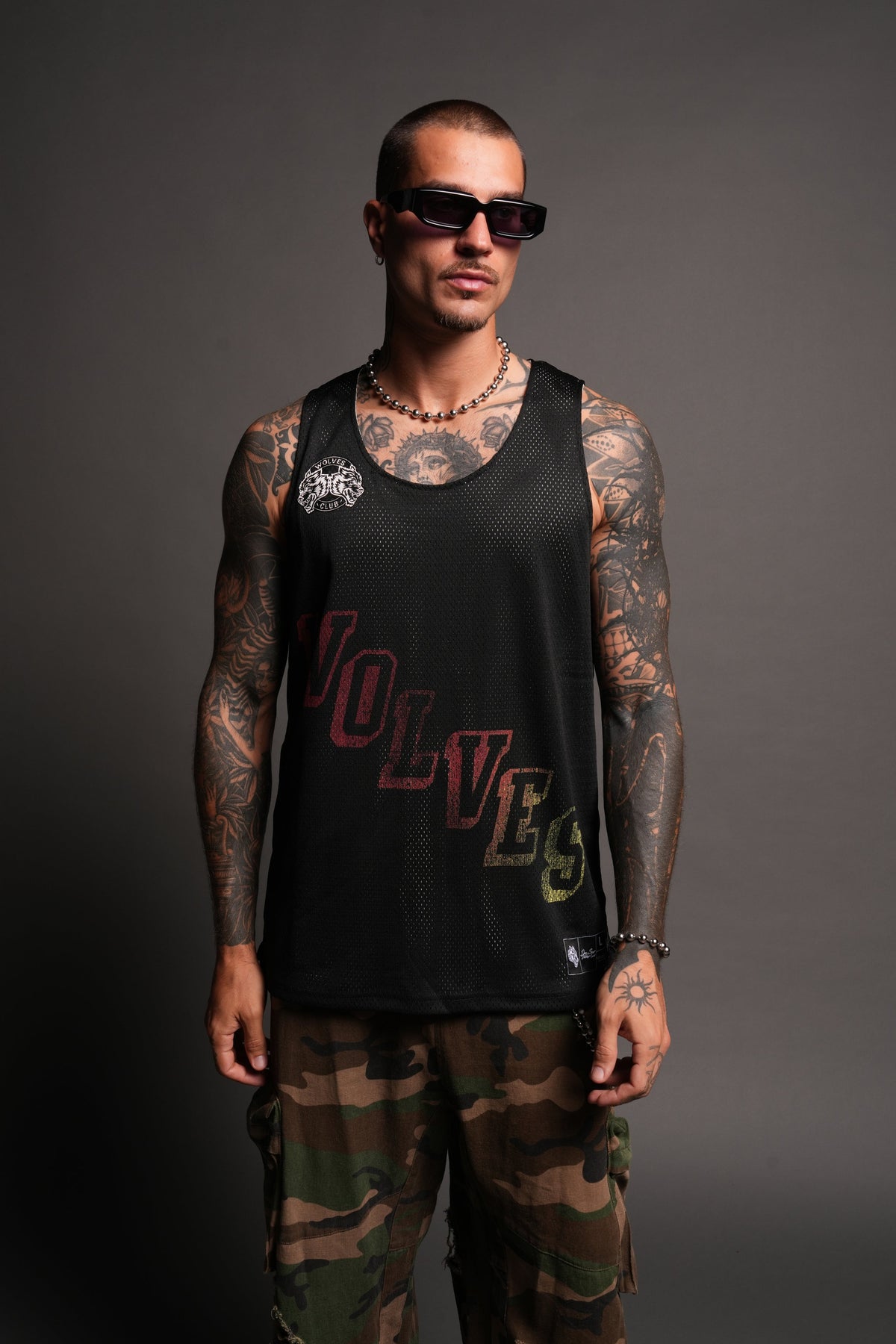 Infernal Club Reversible Bball Jersey In Black/Cream - imagem 3