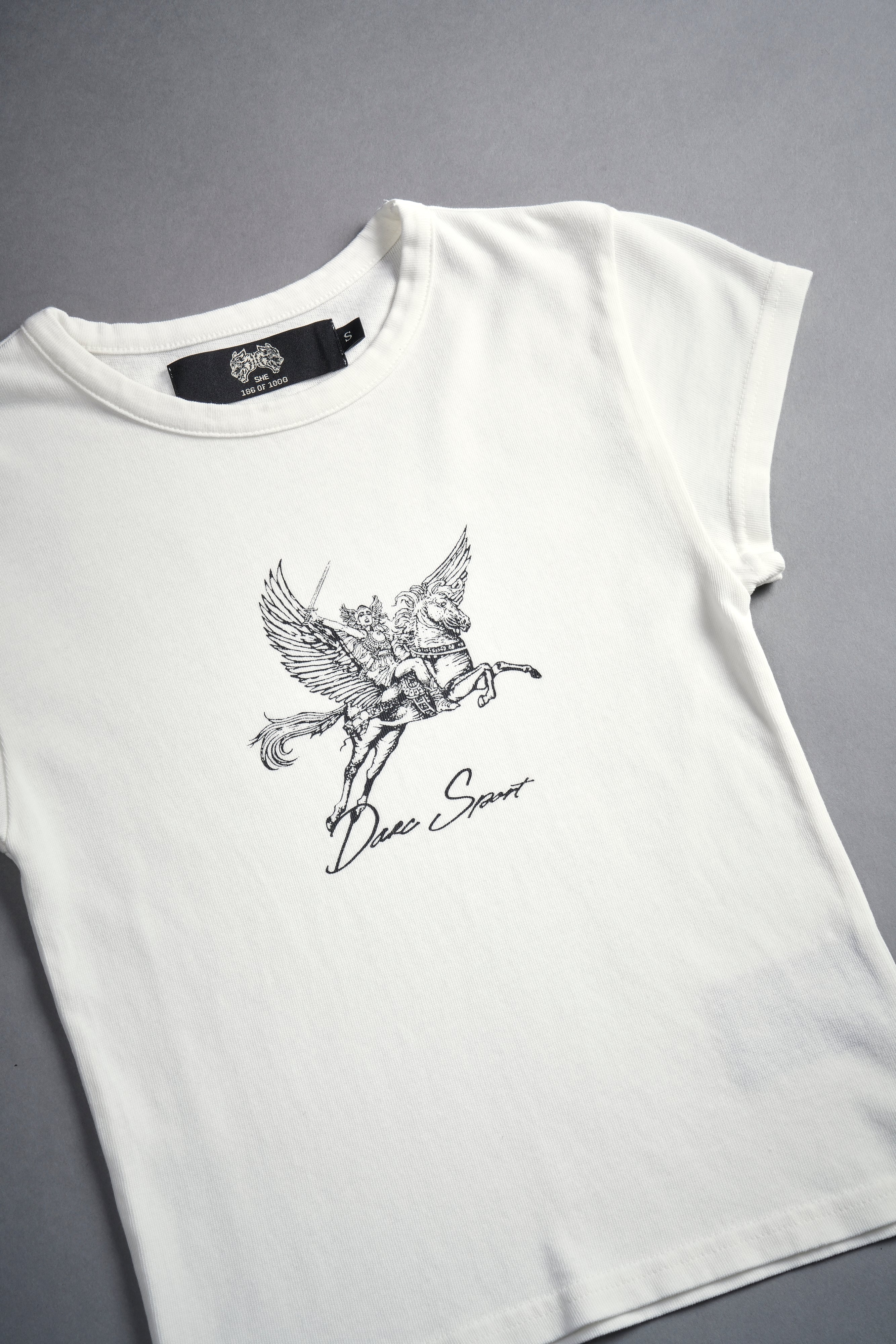 Valkyrie "Baby" Tee in Cream — imagem 5
