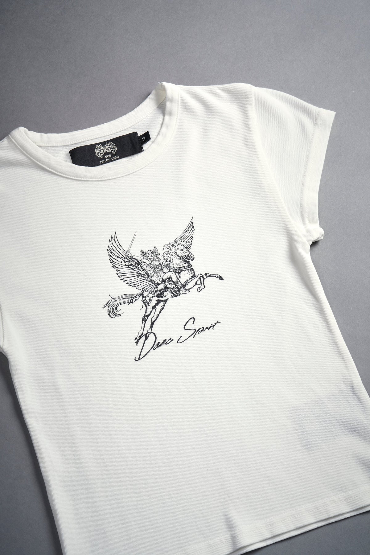Valkyrie "Baby" Tee in Cream - imagem 5