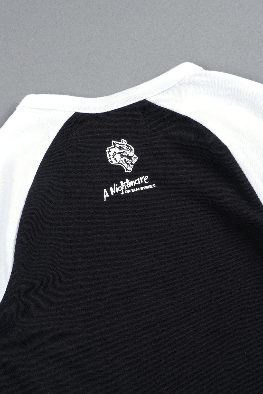 Dont Sleep Lina Raglan Baby Tee In Black/White