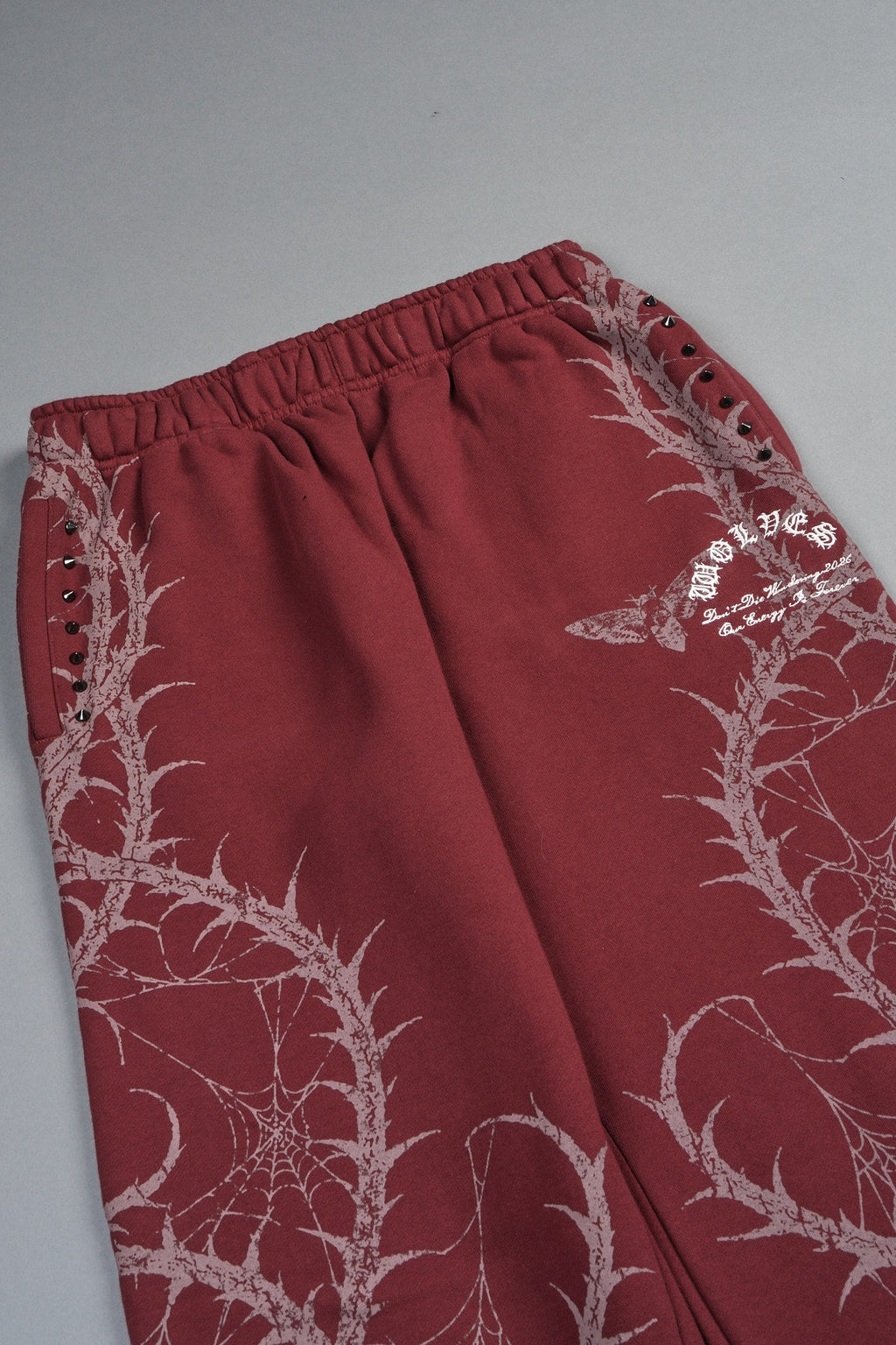 Hesh Chopper Thorns Big Cozy Sweats In Oxblood