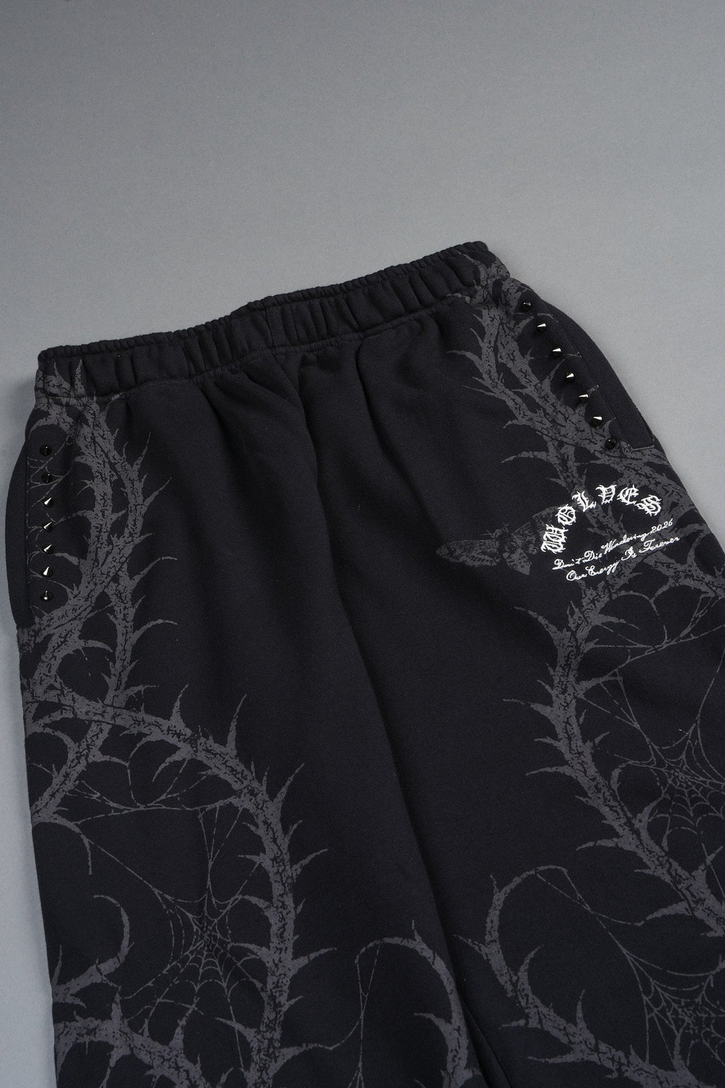 Hesh Chopper Thorns Big Cozy Sweats In Black