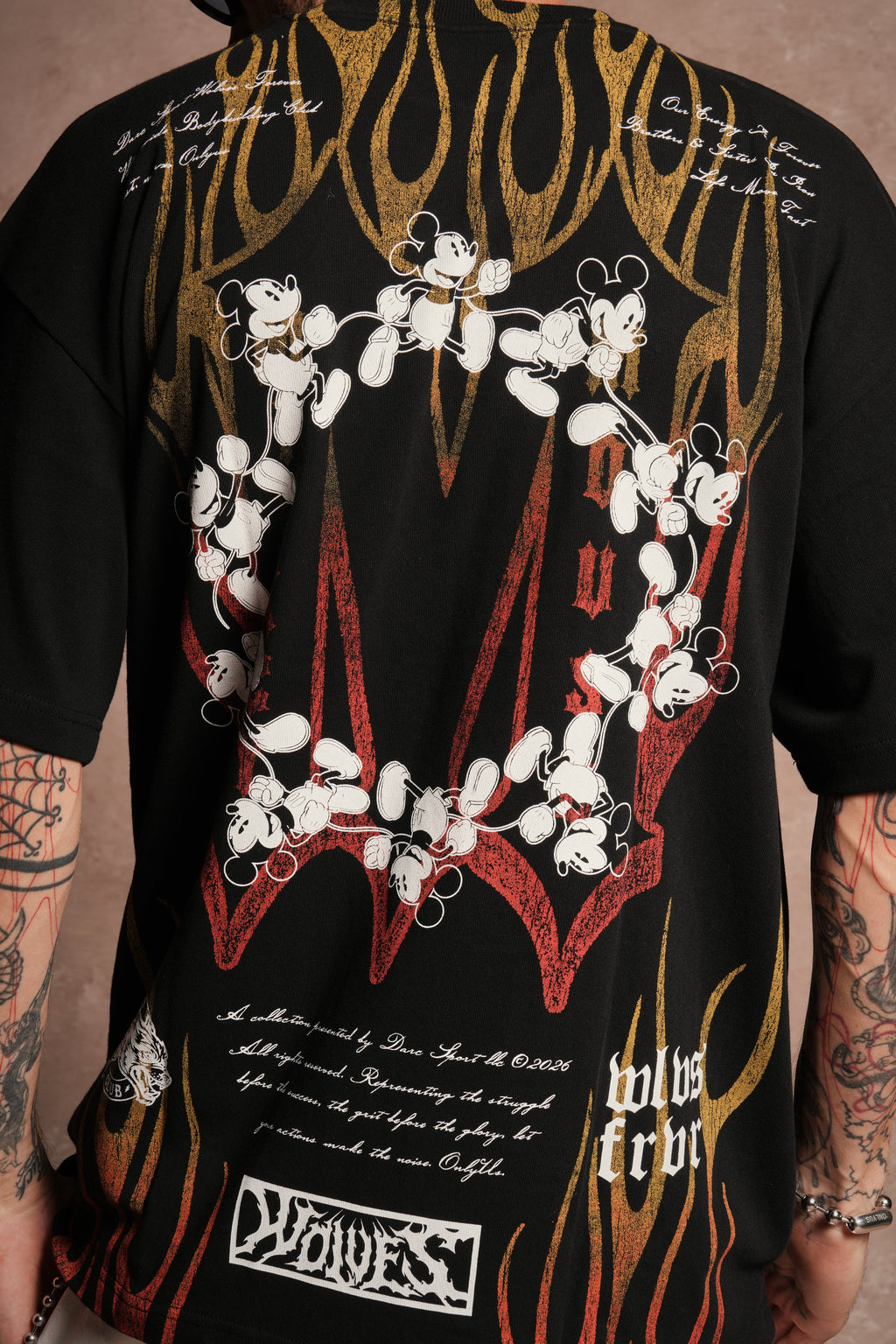 Mickey Forever Premium Oversized Tee in Black