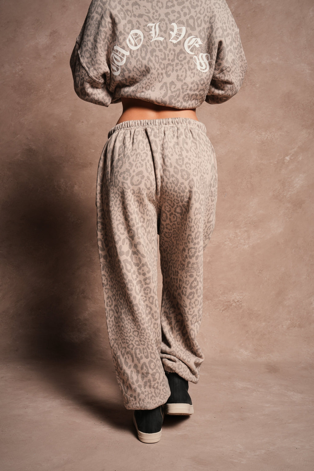 Dual Premium Lounger Sweatpants in Clay Leopard