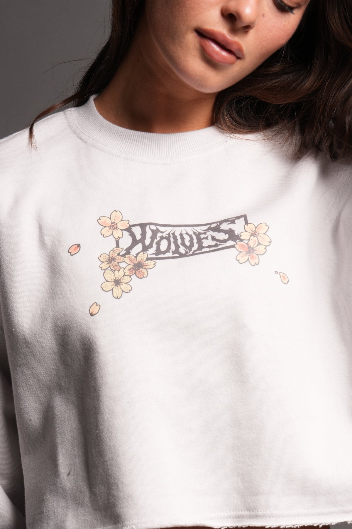 Box Sakura Cropped London Crewneck In Stone — imagem 3