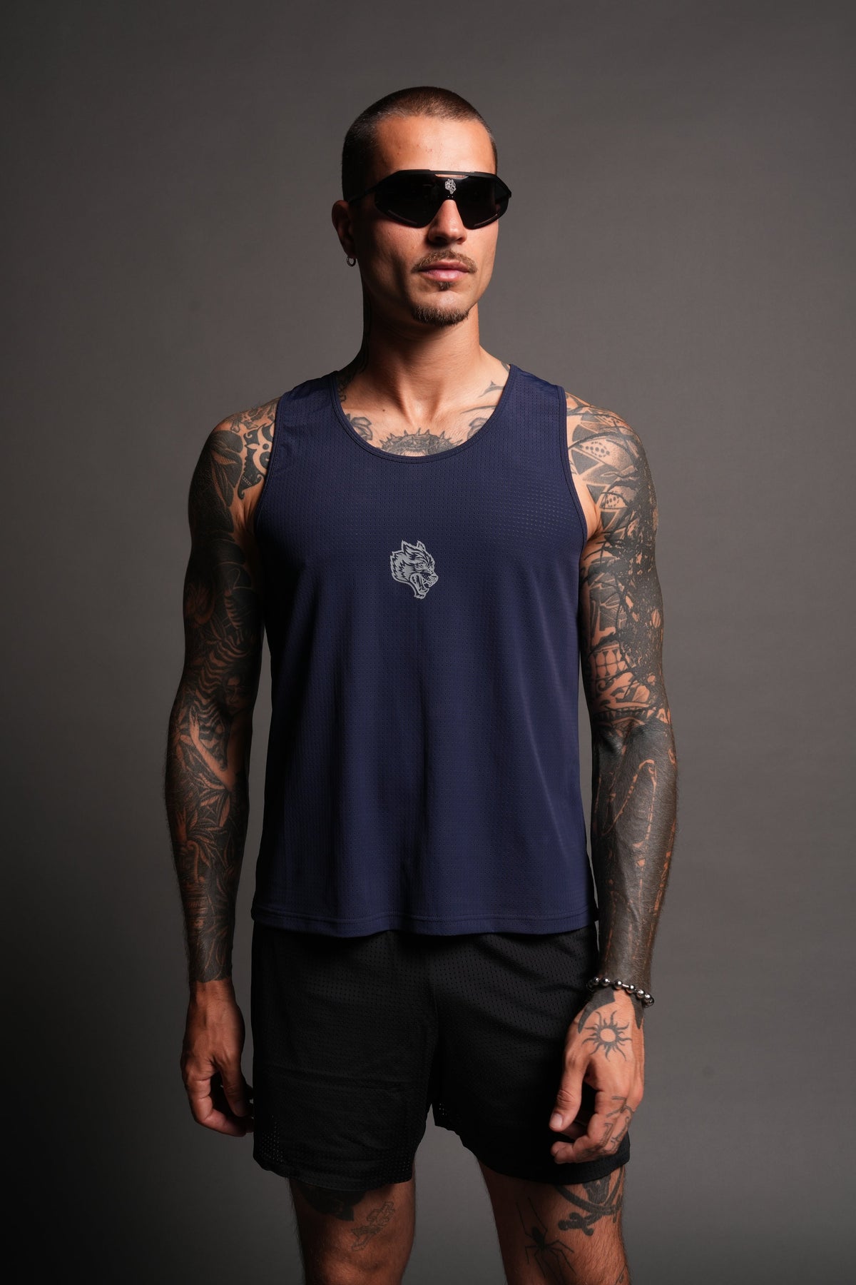 Pyramid V3 Rocky Running Tank In Navy - imagem 2