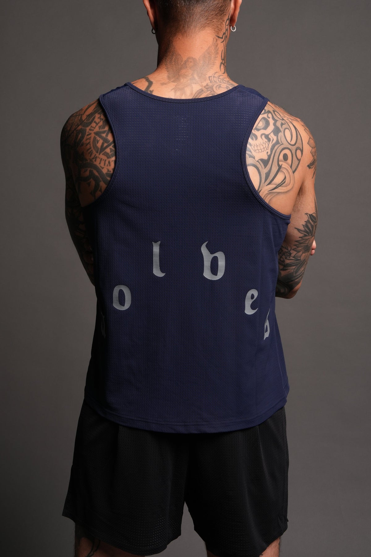 Pyramid V3 Rocky Running Tank In Navy - imagem 4