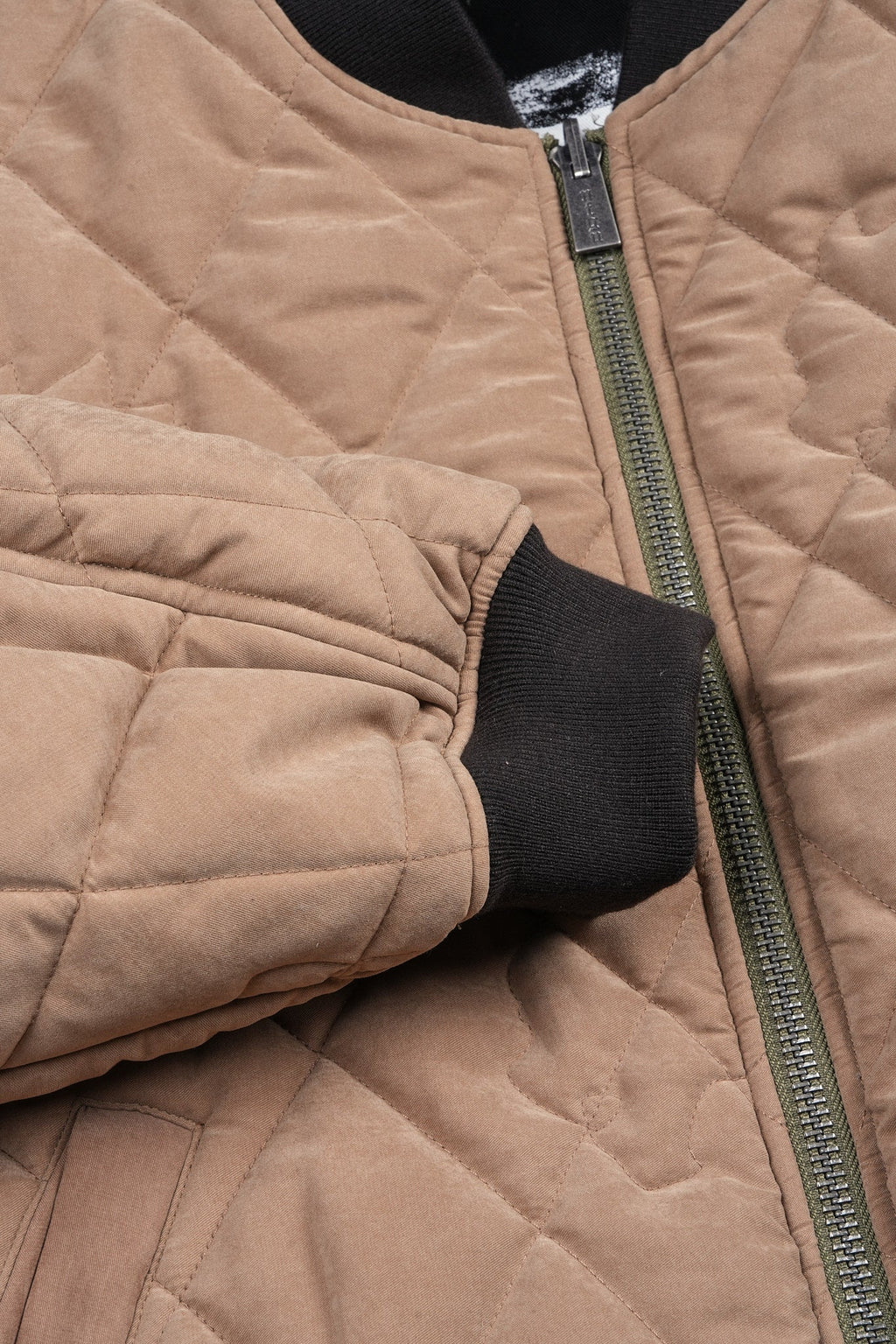 Jason Frvr Cloud Quilted Reversible Bomber Jacket In Dover Green/Taupe