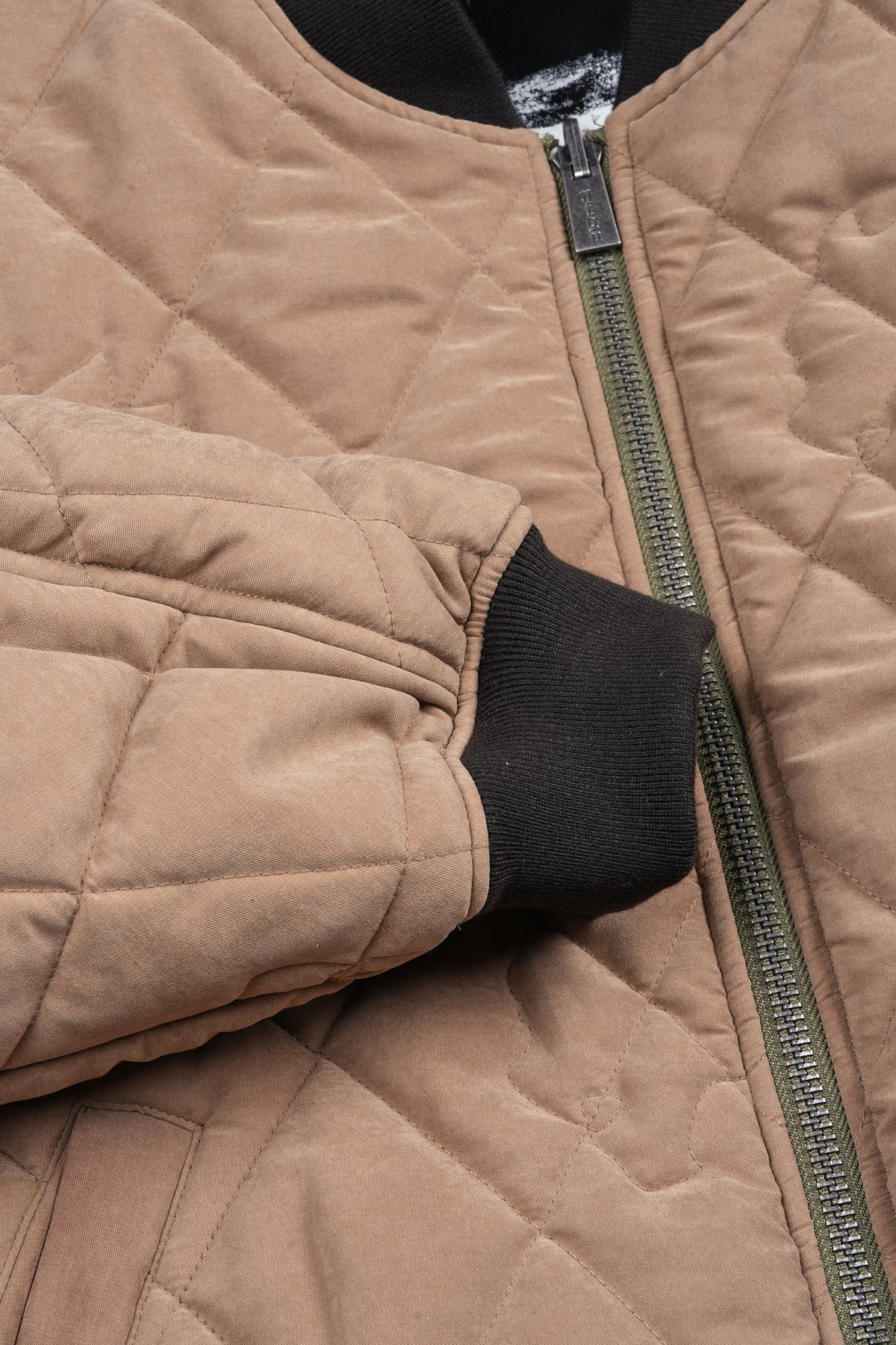 Jason Frvr Cloud Quilted Reversible Bomber Jacket In Dover Green/Taupe