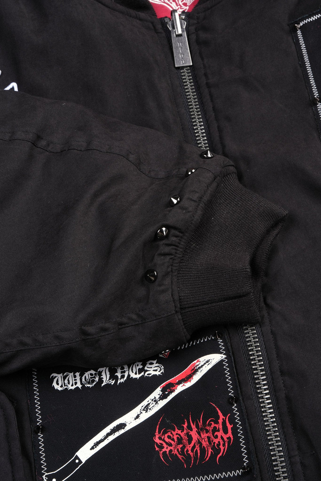 Jason Frvr Cloud Quilted Reversible Bomber Jacket In Black/Oxblood