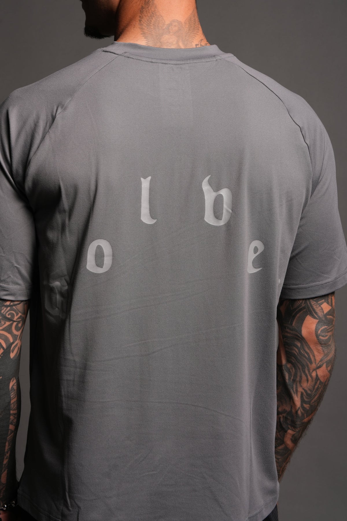Pyramid V3 Dry Wolf Raglan Ss Tee In Slate Gray - imagem 7