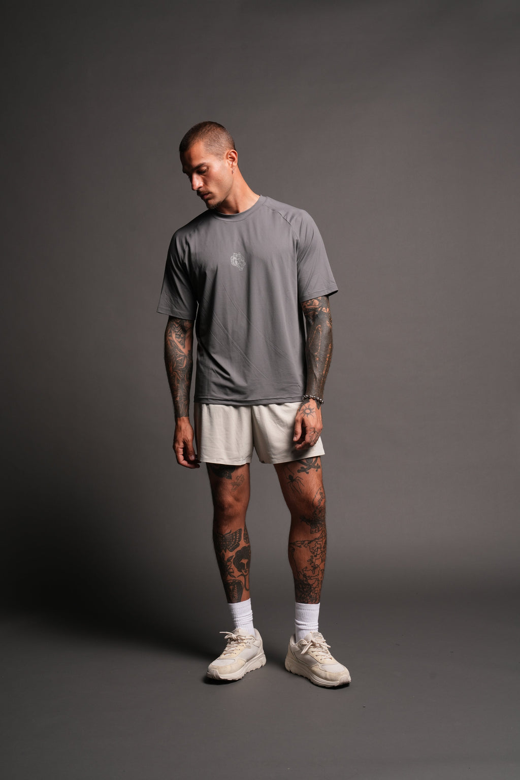 Pyramid V3 Rocky Running Shorts In Cream - imagem 6