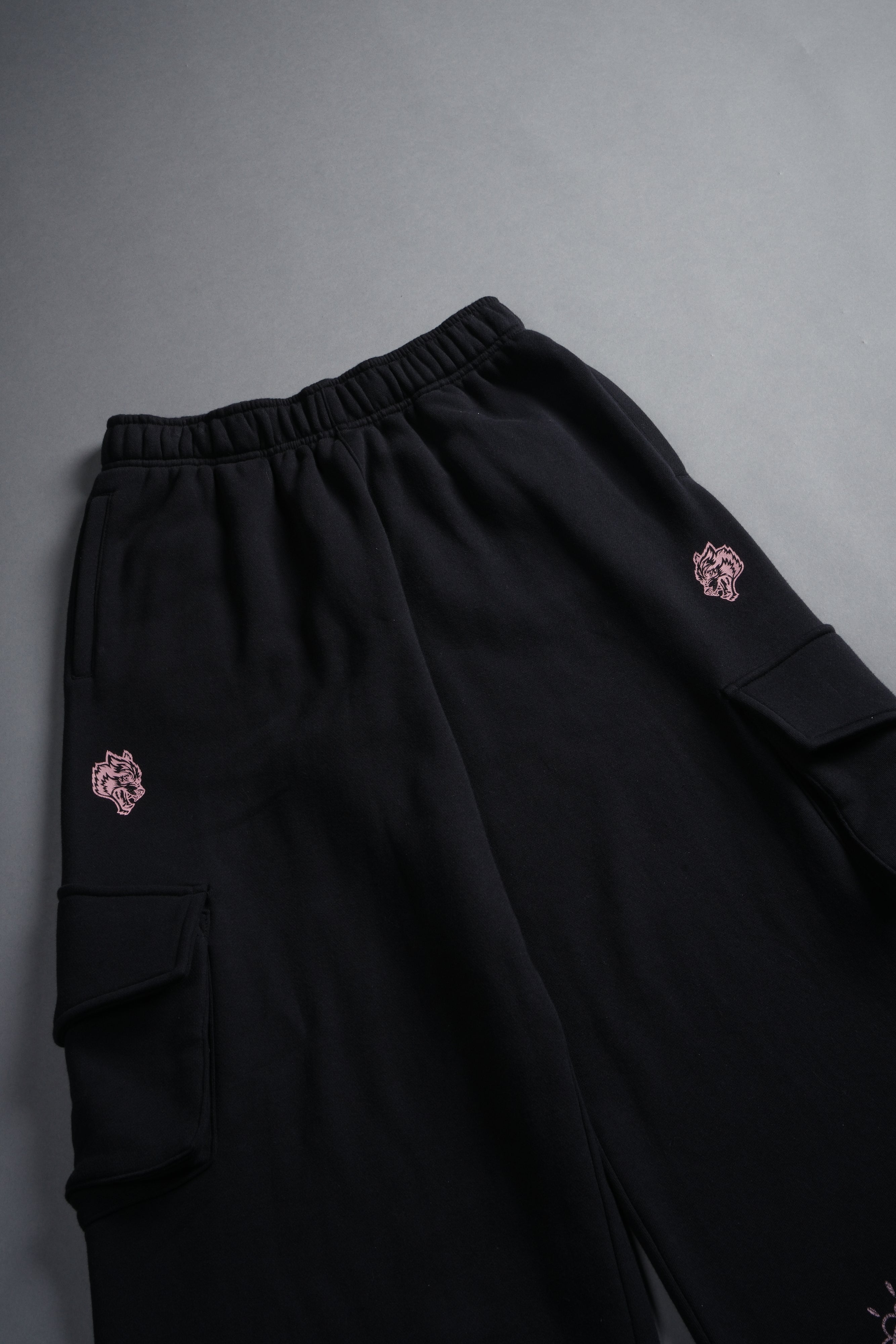 Faded Paisley Durst Cargo Sweats in Black — imagem 4
