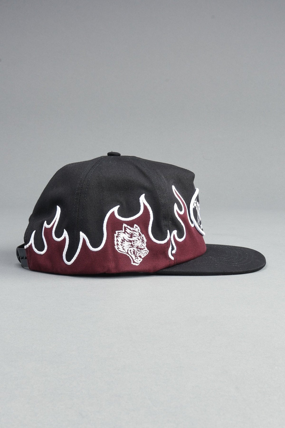 Mori Flames Vintage 5 Panel In Black/Oxblood