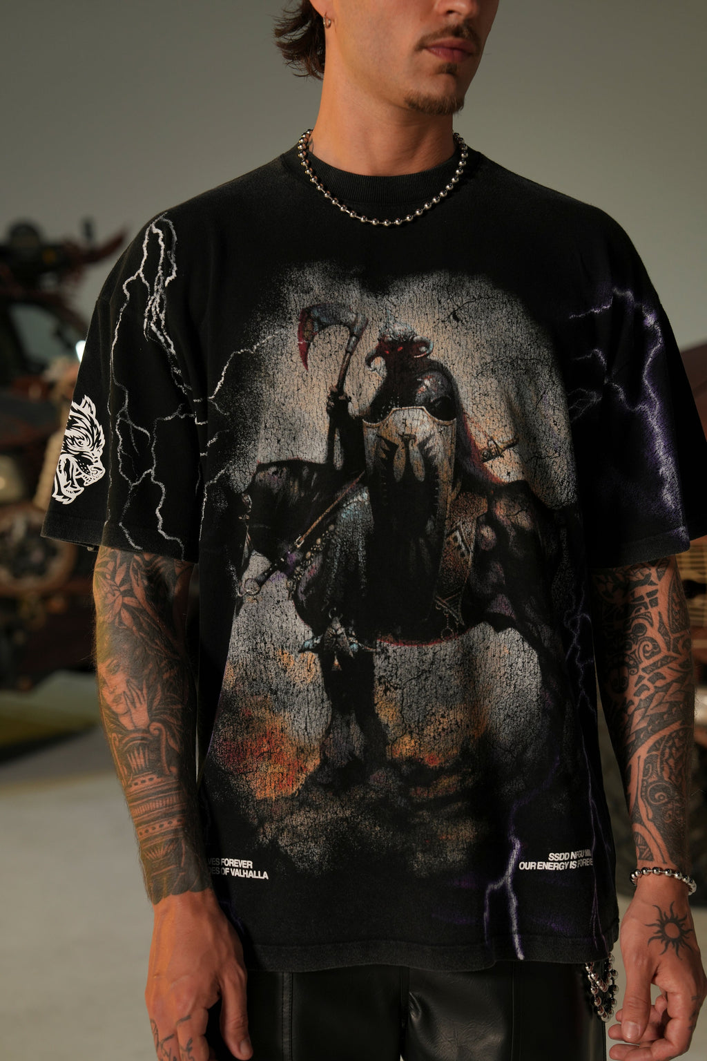 Elysium "Premium" Oversized Tee in Black — imagem 3