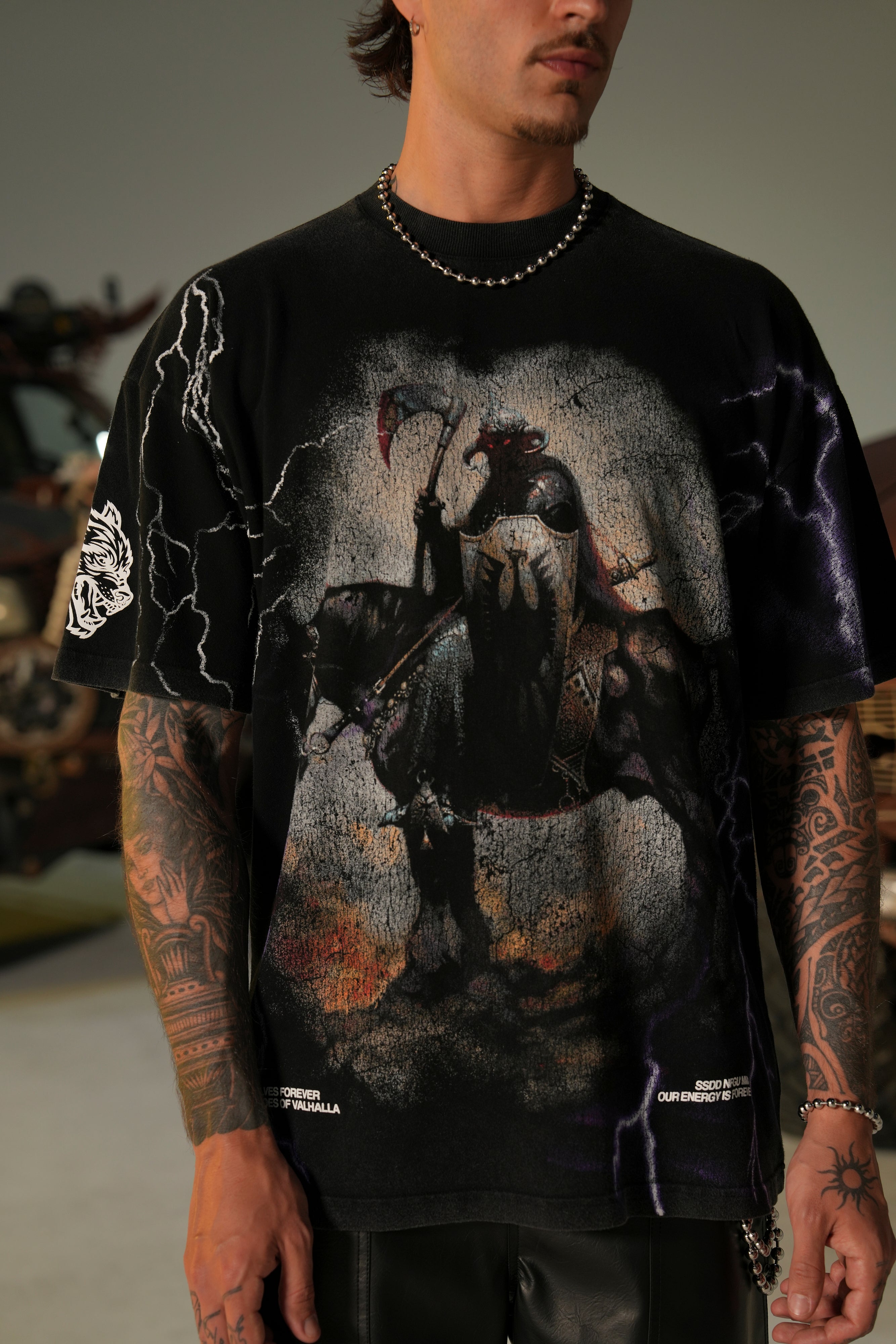 Elysium "Premium" Oversized Tee in Black — imagem 3