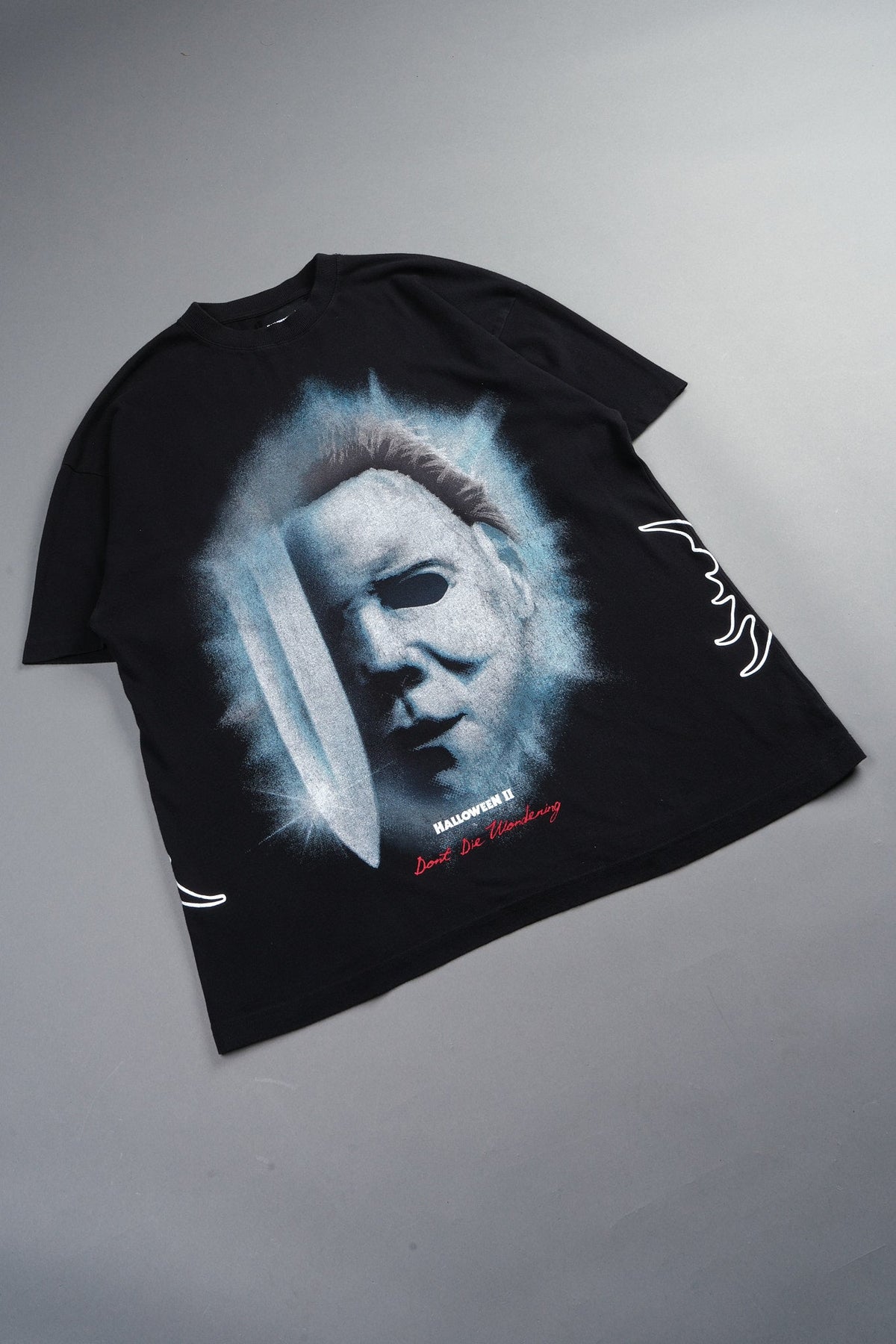Night Blade Premium Oversized Tee In Black