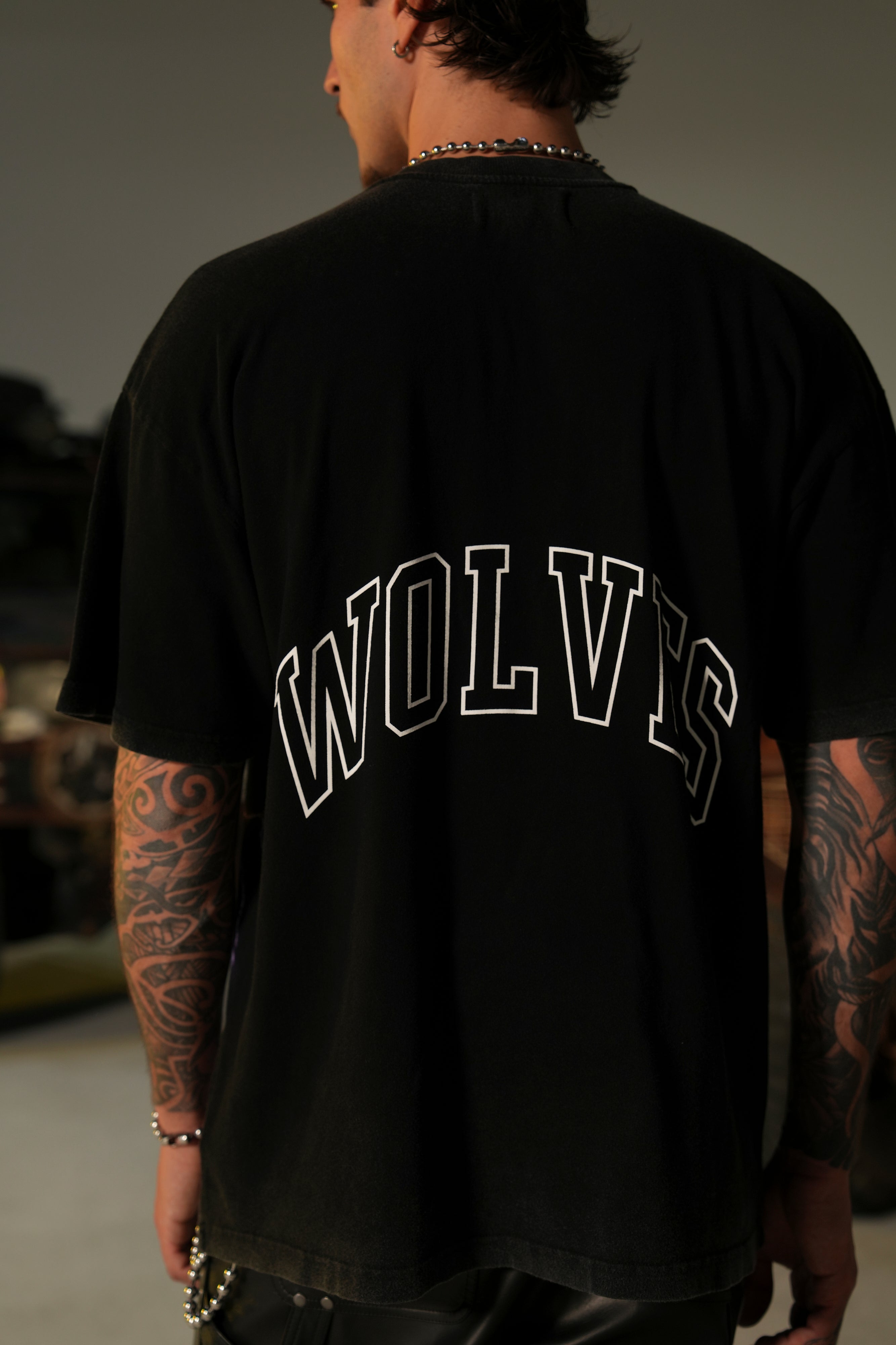 Elysium "Premium" Oversized Tee in Black — imagem 4