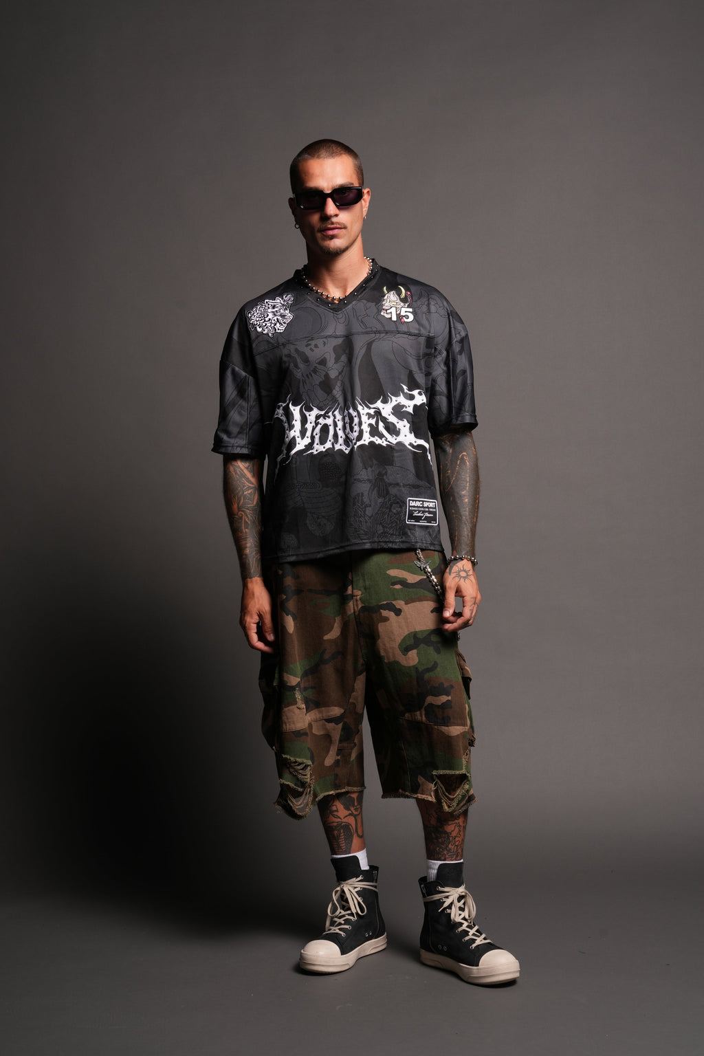 Gashadokuro Emmitt Football Jersey in Black — imagem 5