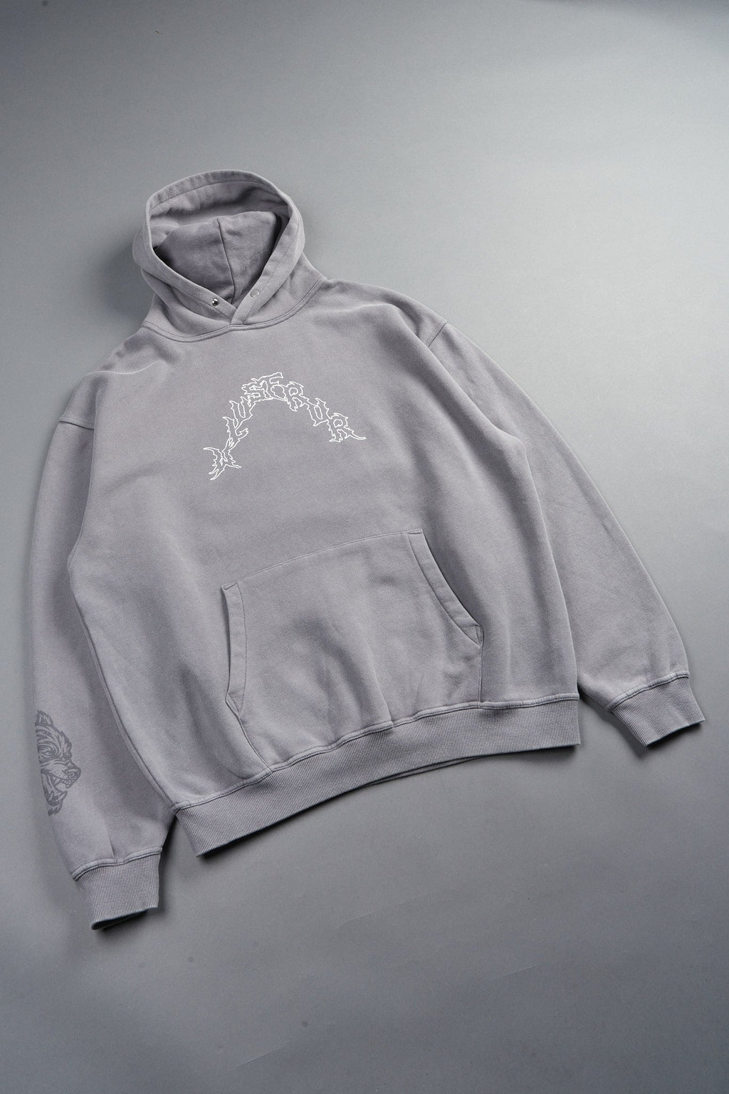 Night Blade Pierce Hoodie In Dove Gray