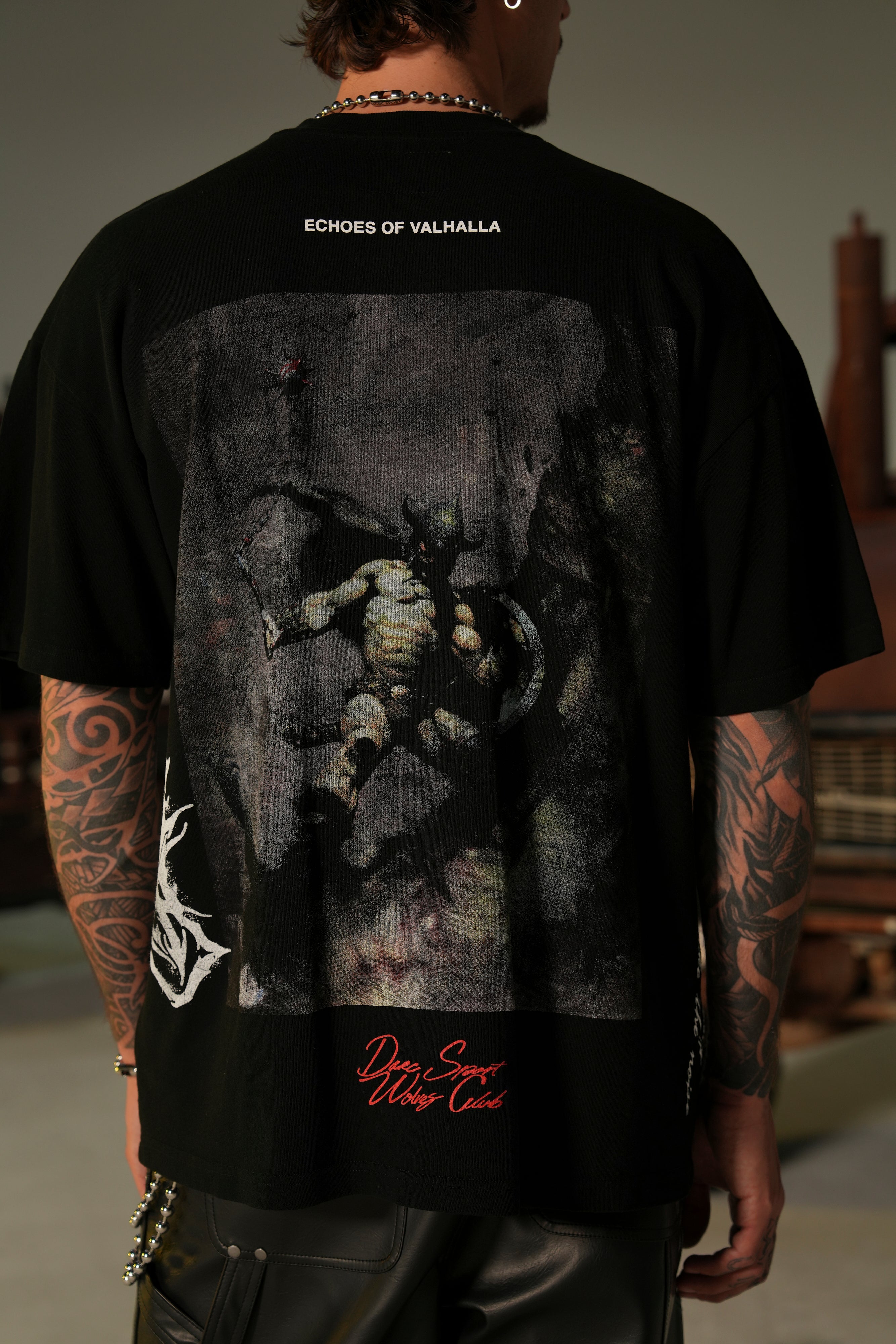 Born Warrior "Side By Side" Series Premium Tee in Black — imagem 2