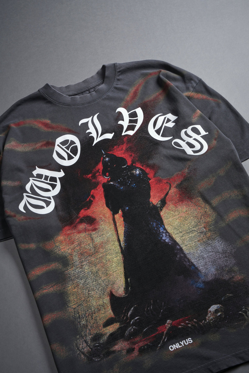 Conquer "Premium" Oversized Tee in Wolf Gray — imagem 3