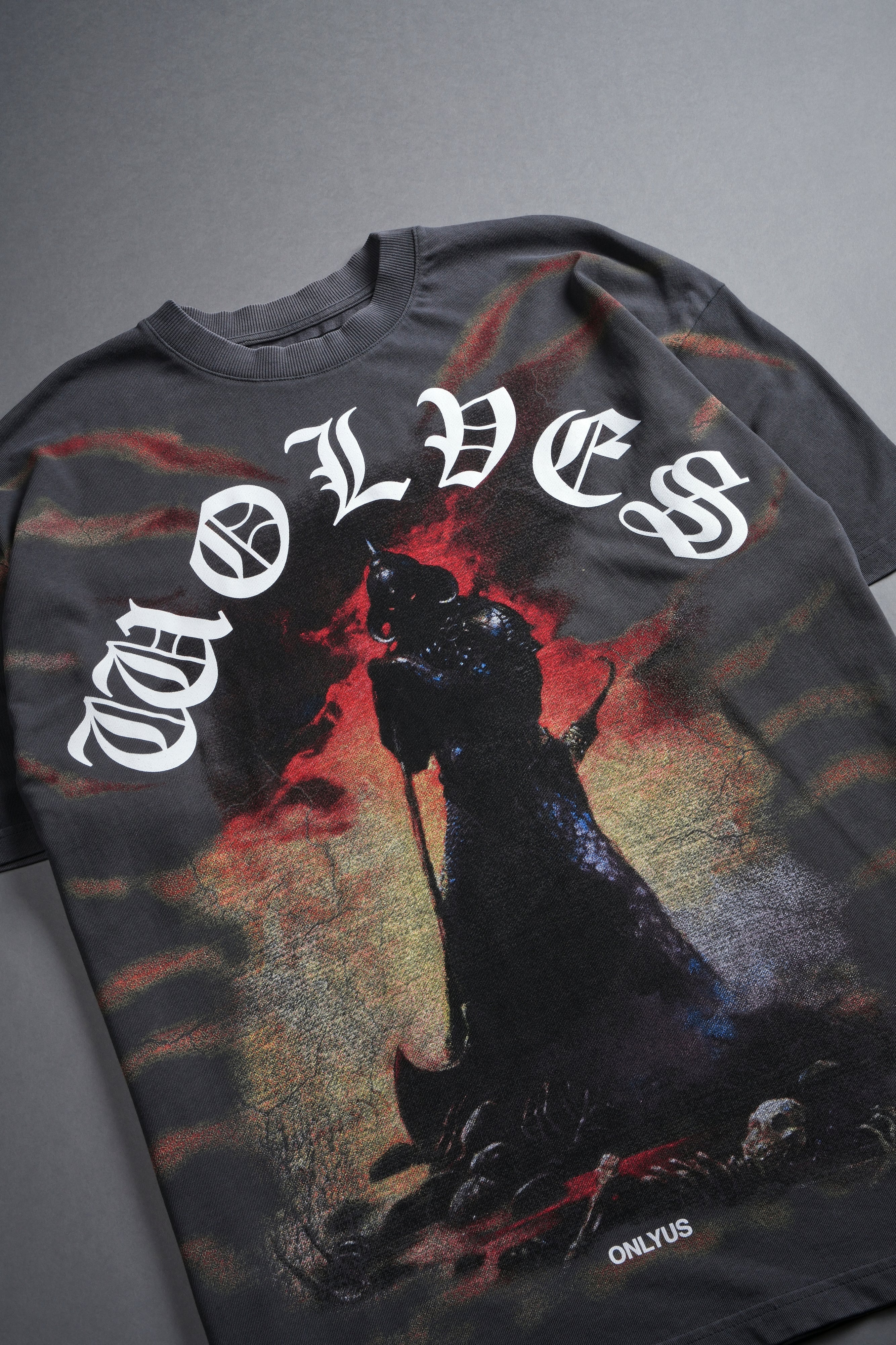 Conquer "Premium" Oversized Tee in Wolf Gray — imagem 3