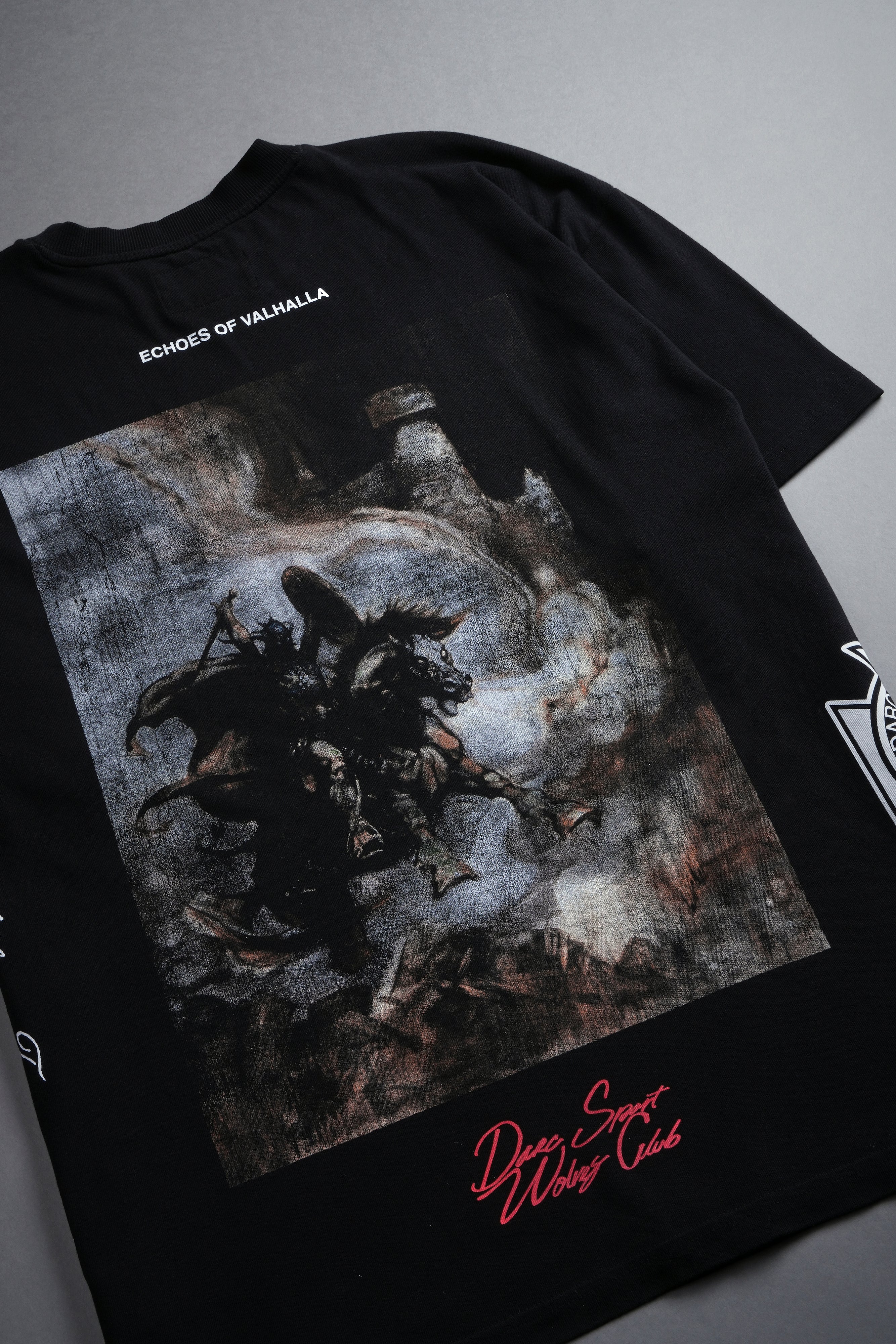 Asgard's Call "Side By Side" Series Premium Tee in Black — imagem 3